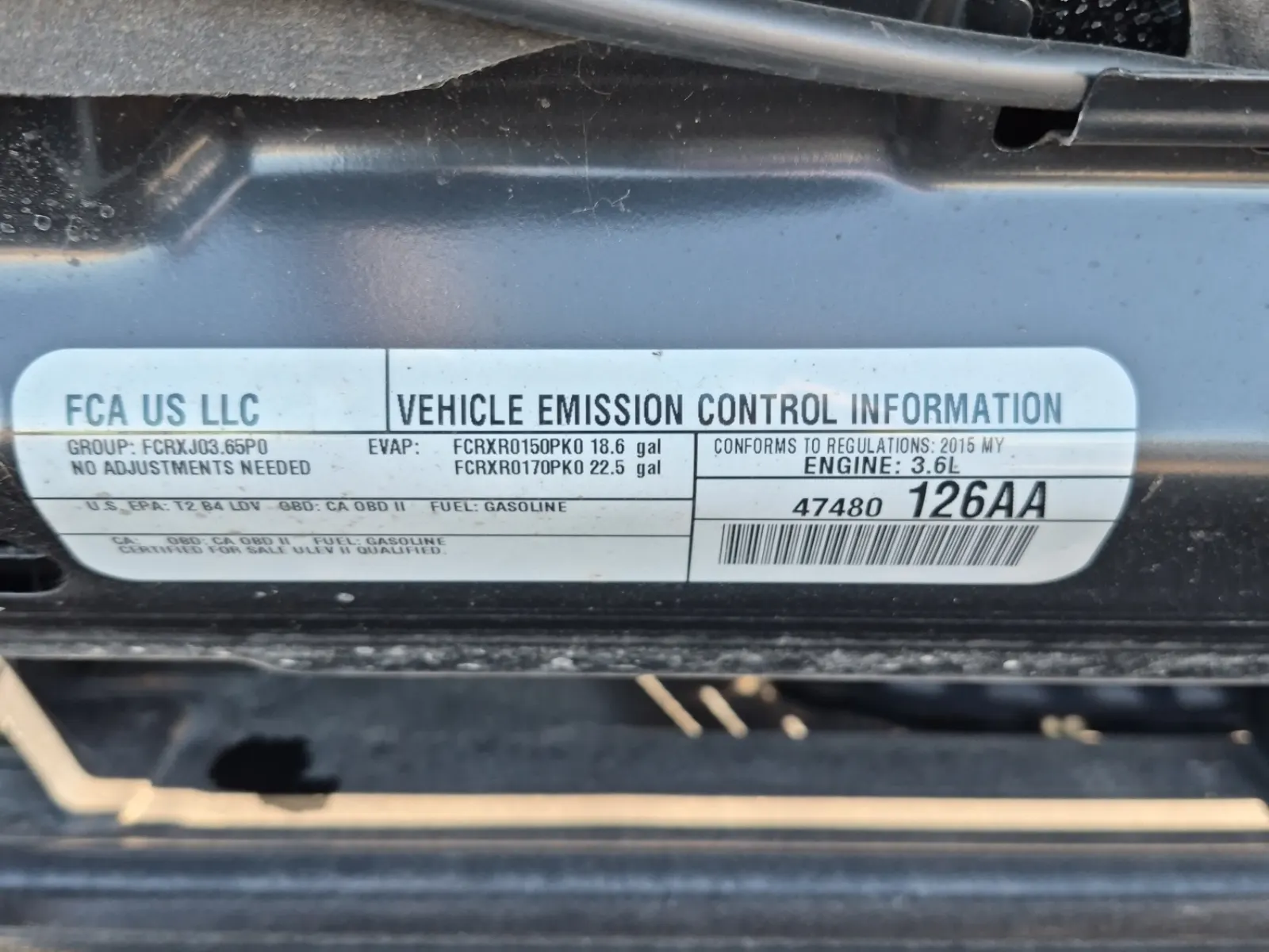 Emission Sticker Photo