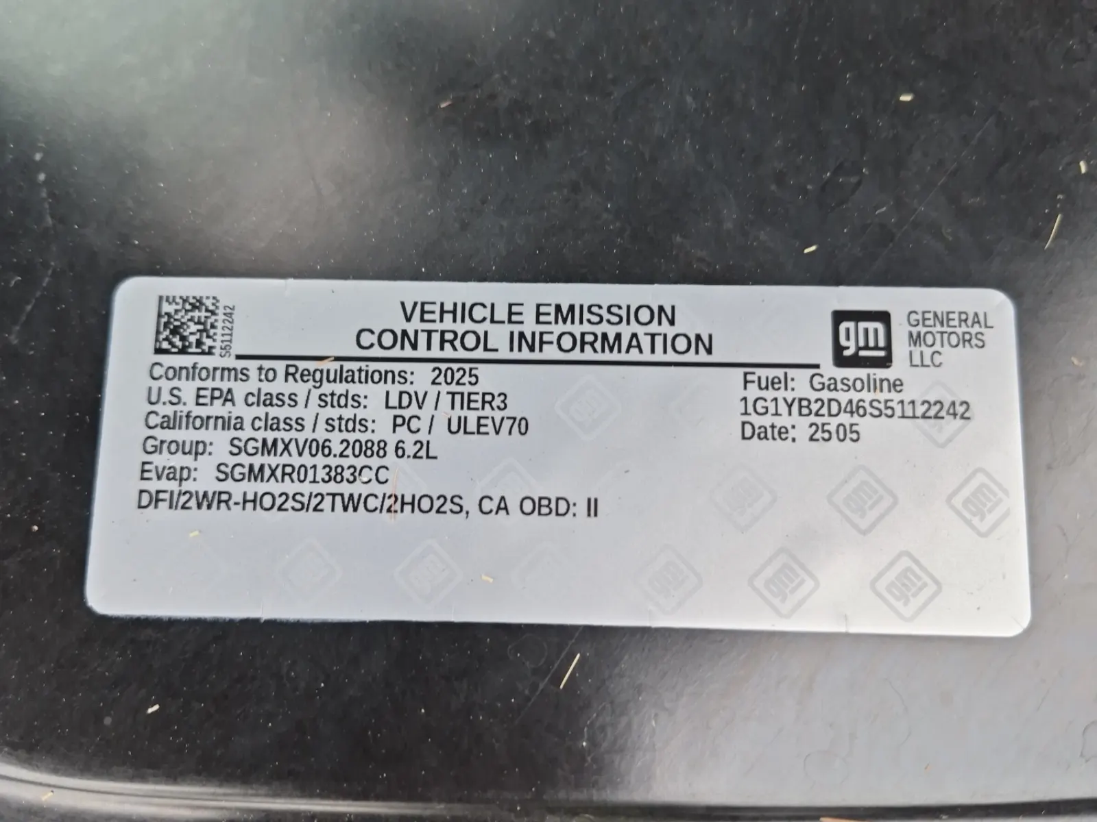 Emission Sticker Photo