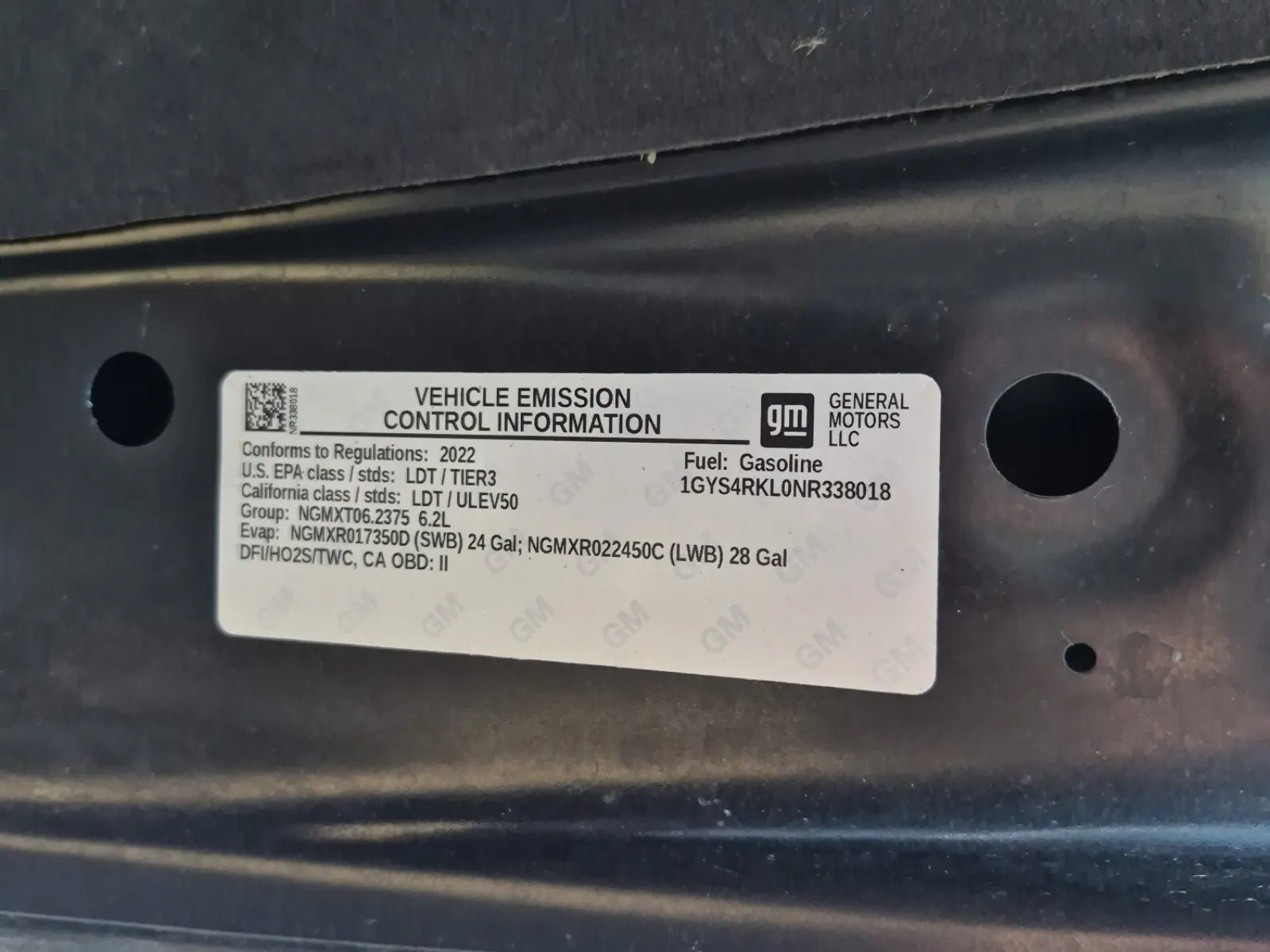 Emission Sticker Photo