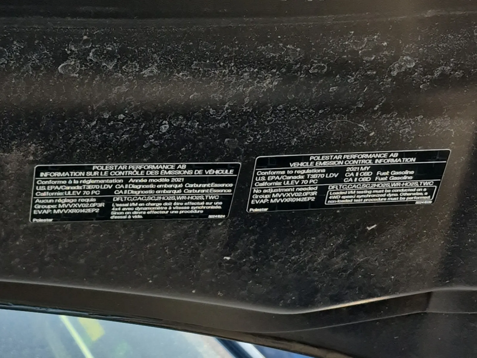 Emission Sticker Photo