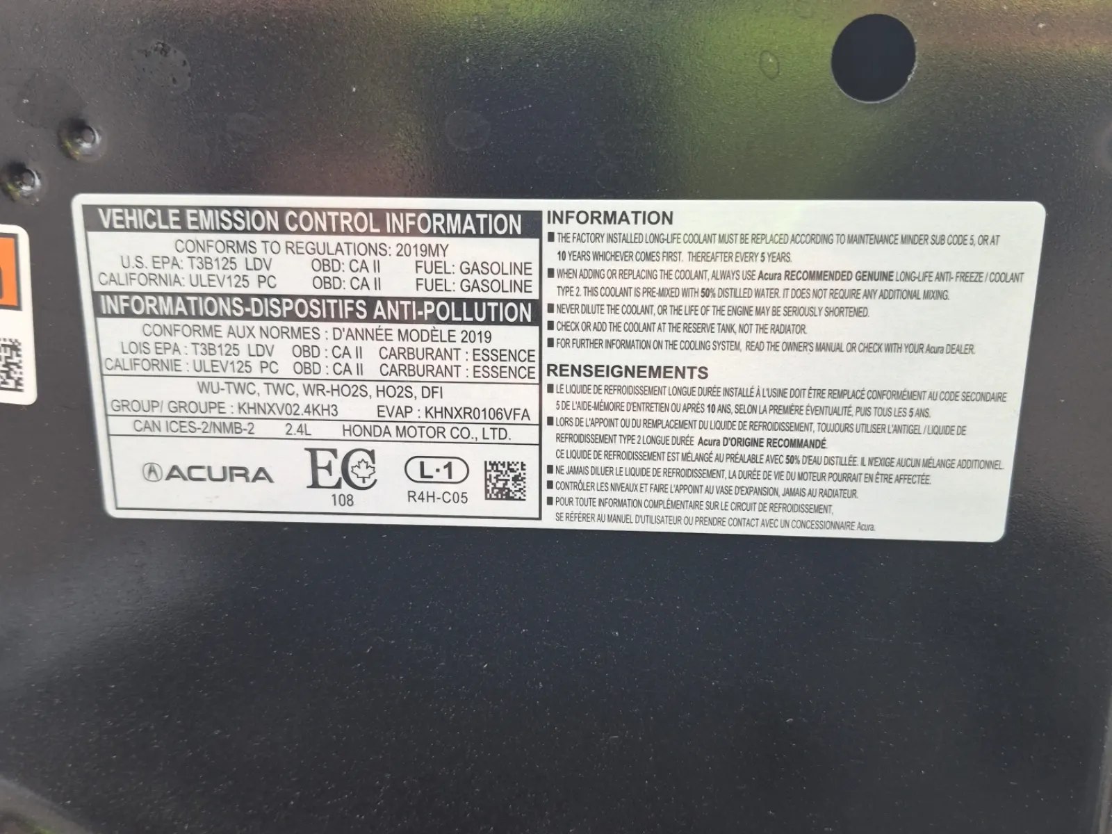 Emission Sticker Photo
