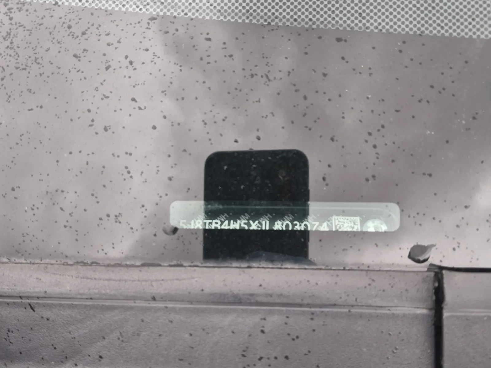 Dash VIN Plate Photo