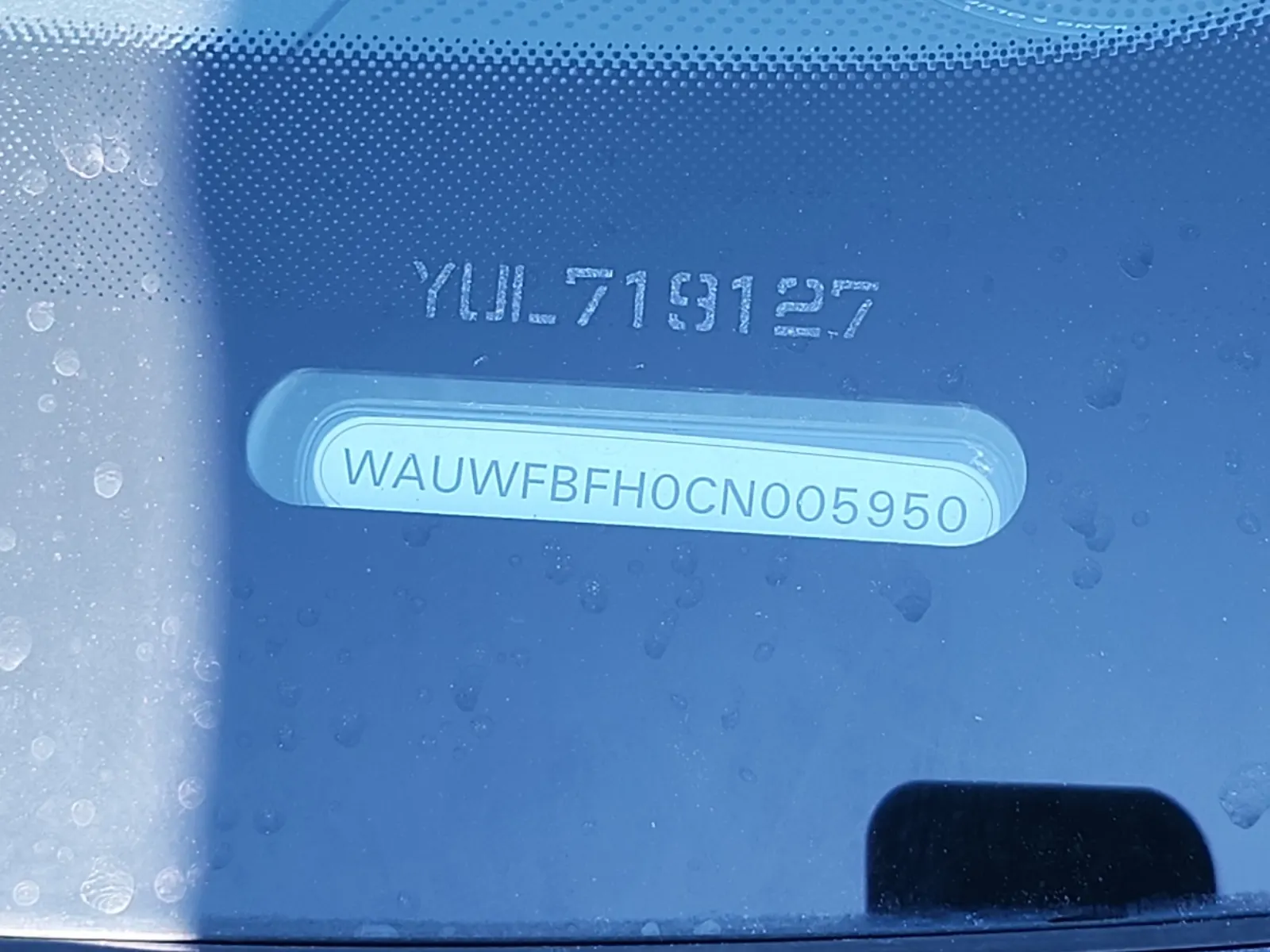 Dash VIN Plate Photo