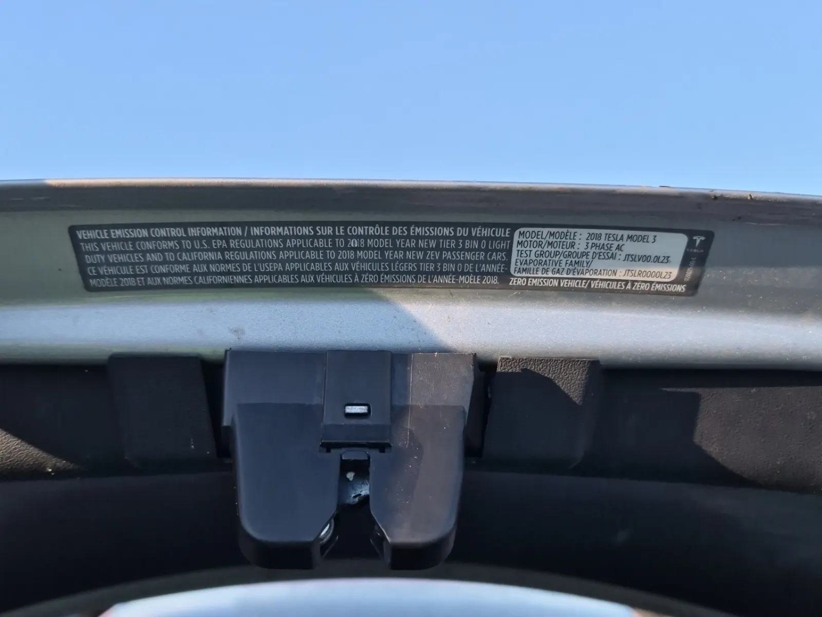Emission Sticker Photo