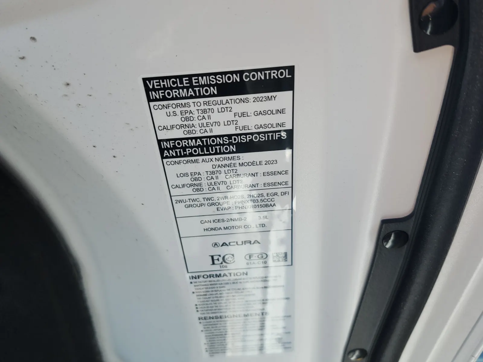 Emission Sticker Photo