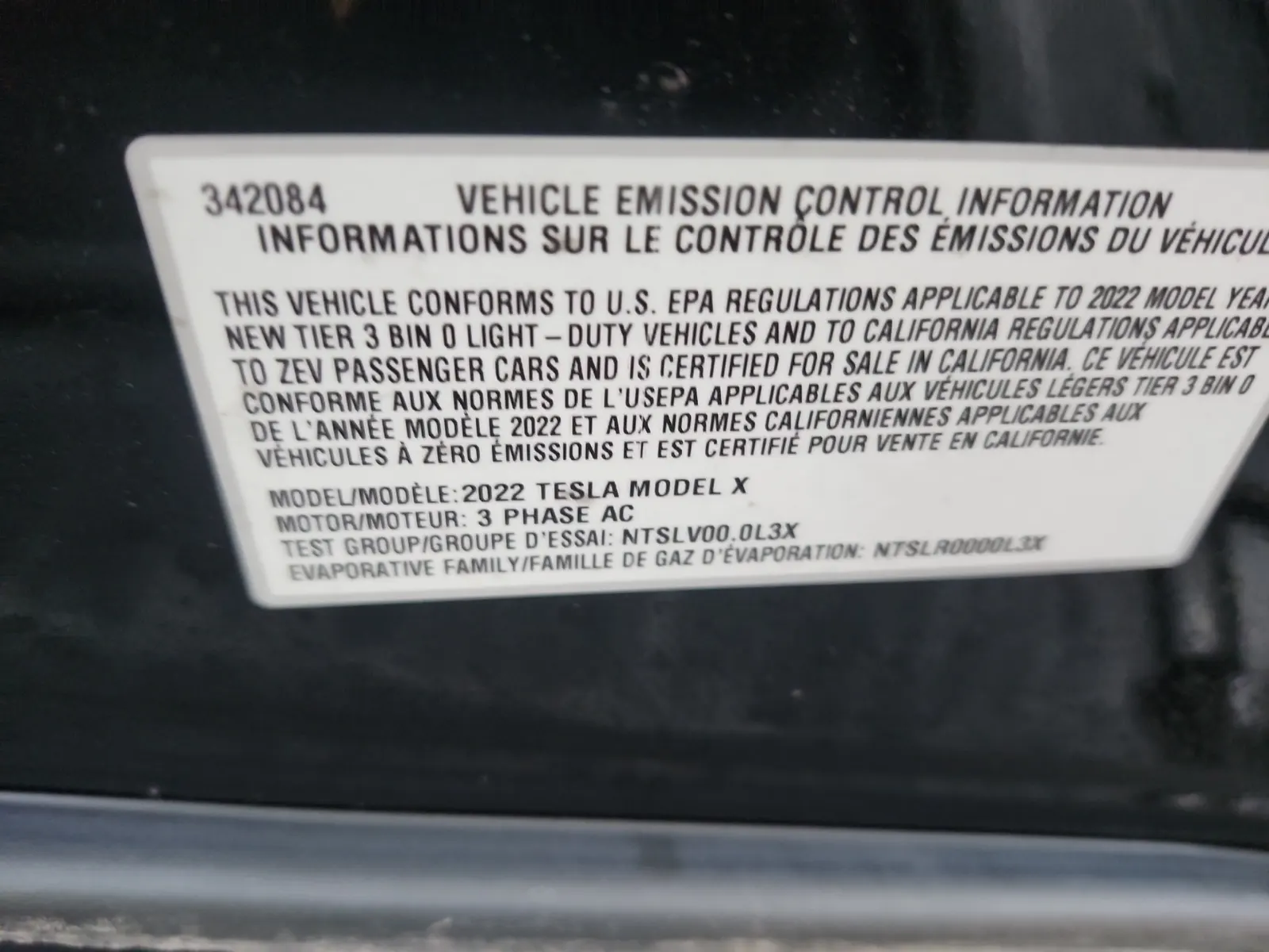 Emission Sticker Photo
