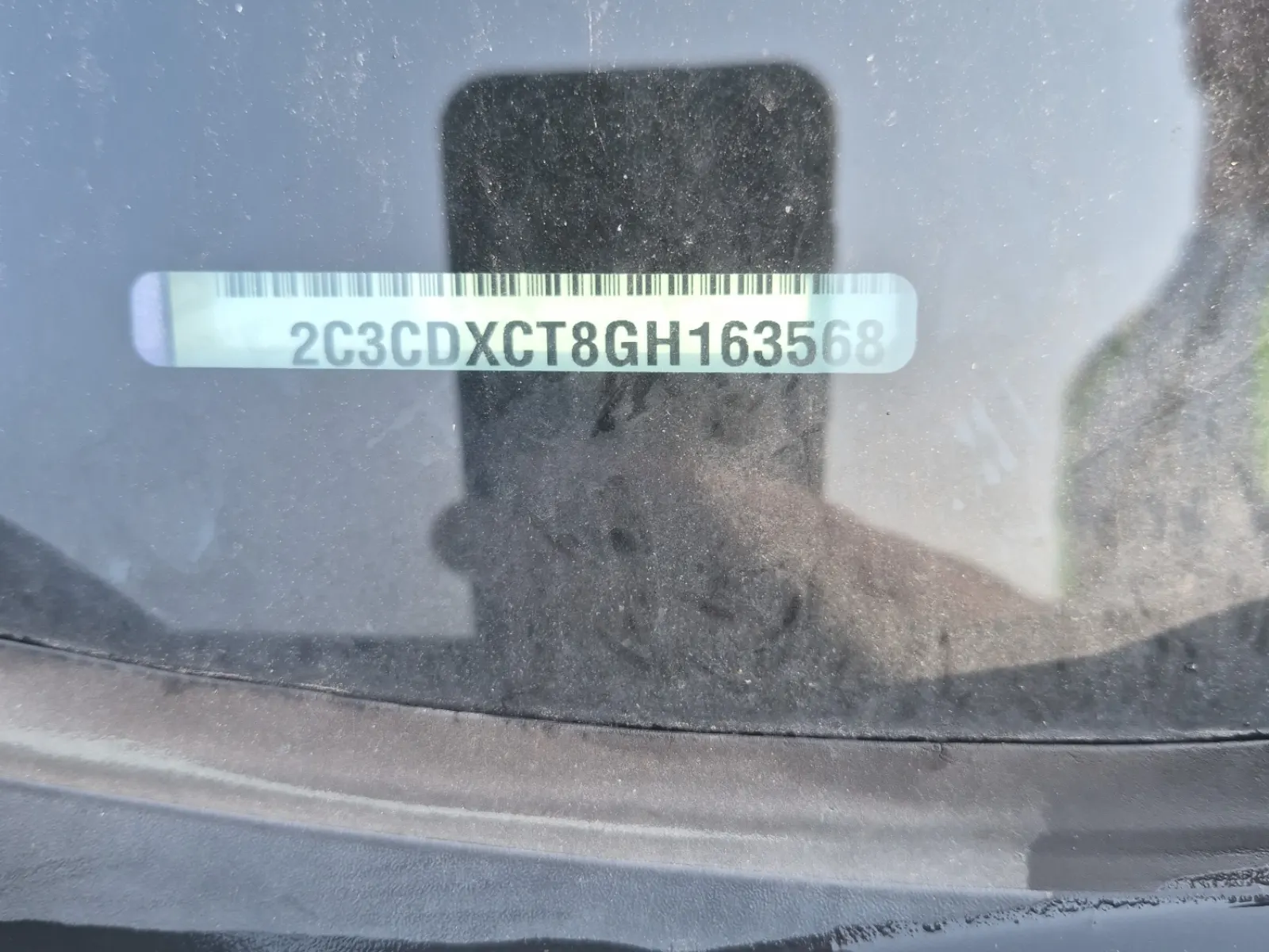 Dash VIN Plate Photo