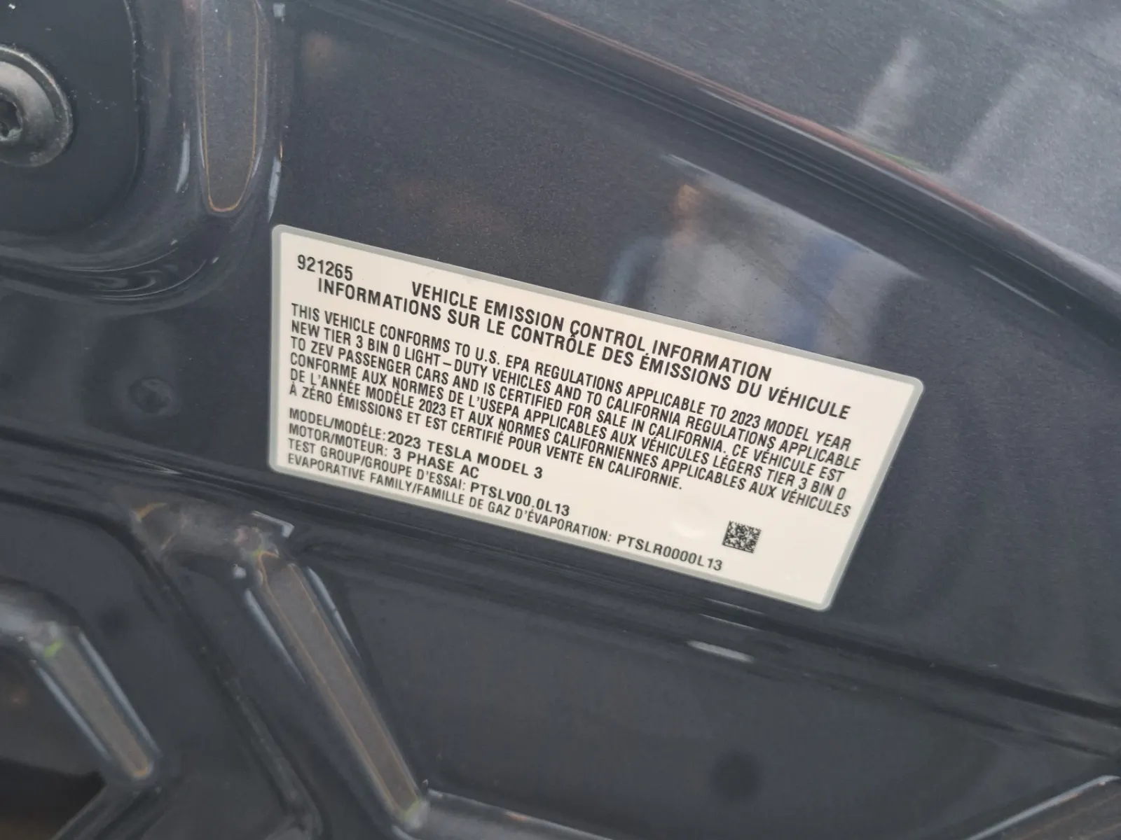 Emission Sticker Photo