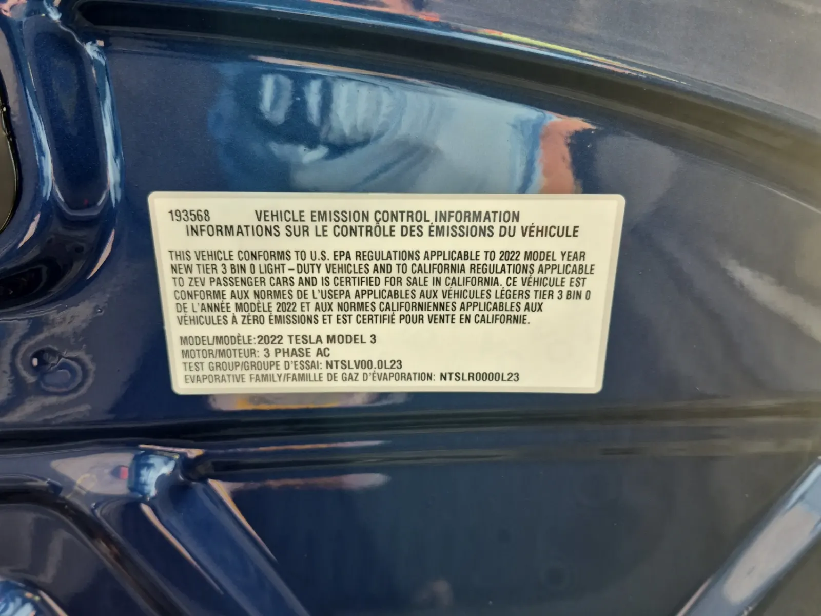 Emission Sticker Photo