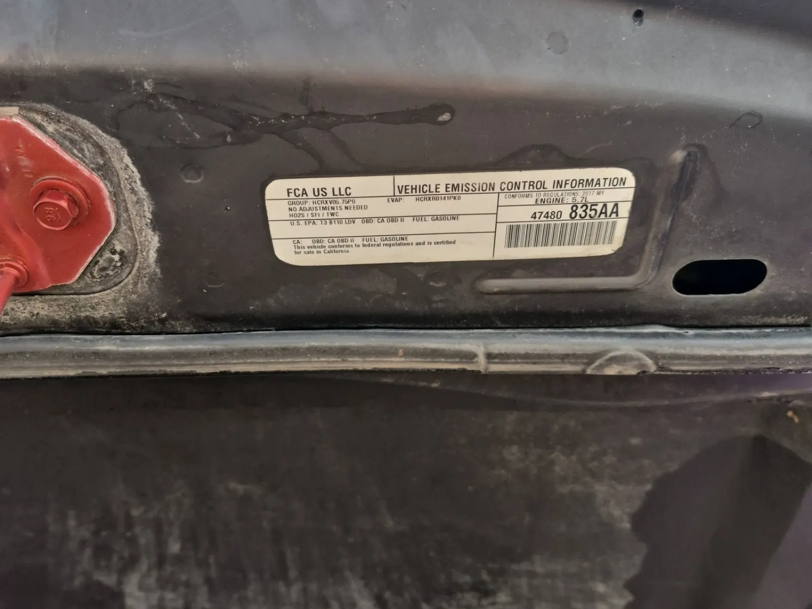 Emission Sticker Photo