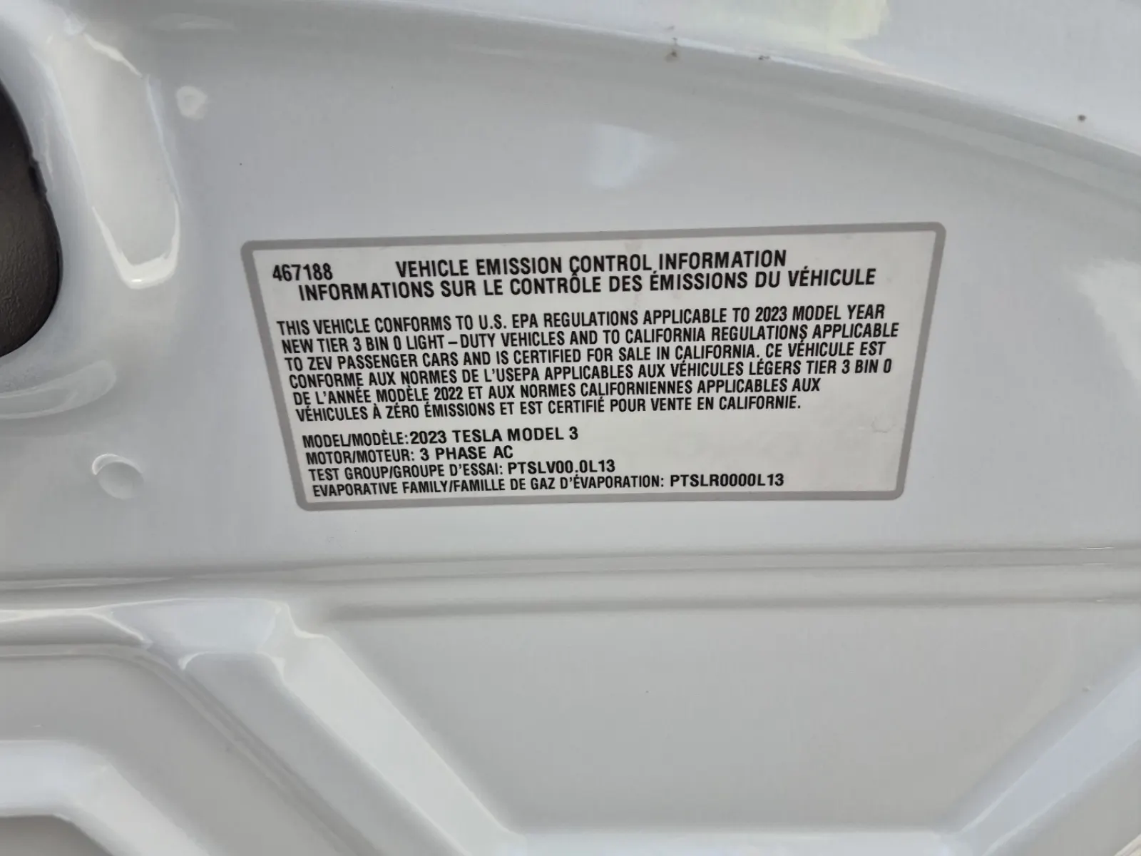 Emission Sticker Photo
