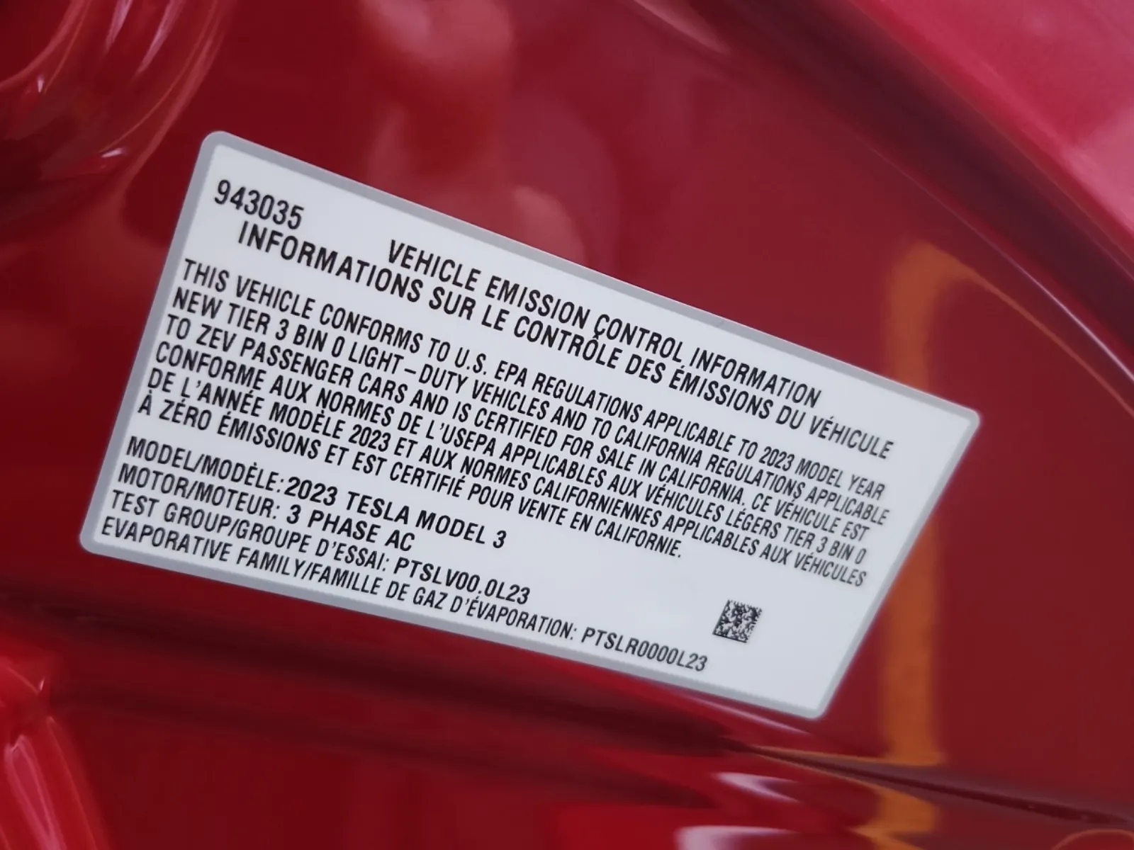 Emission Sticker Photo
