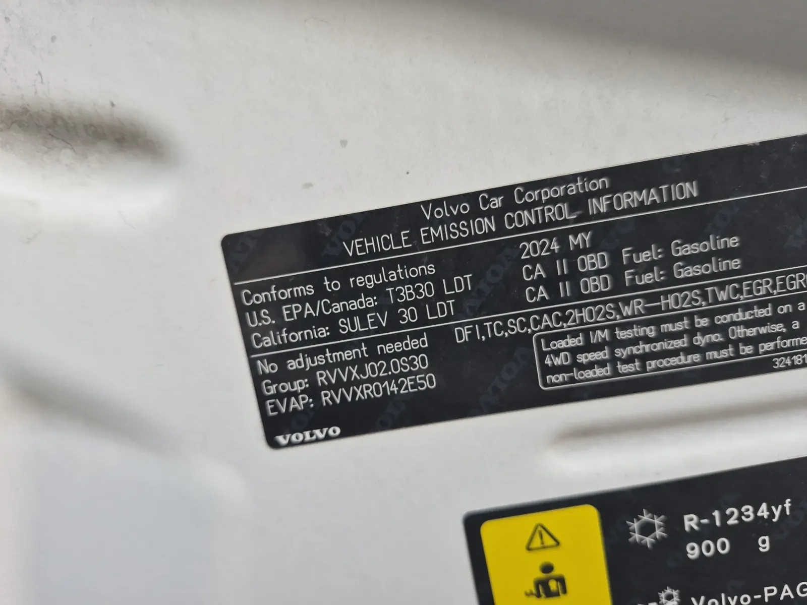 Emission Sticker Photo