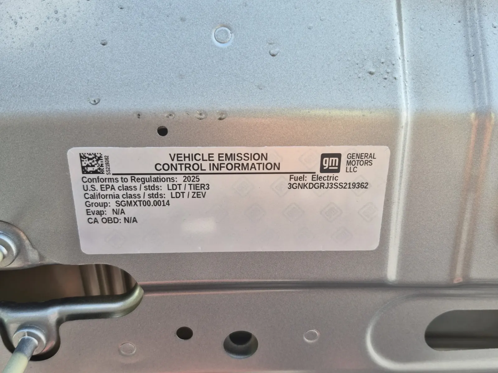 Emission Sticker Photo