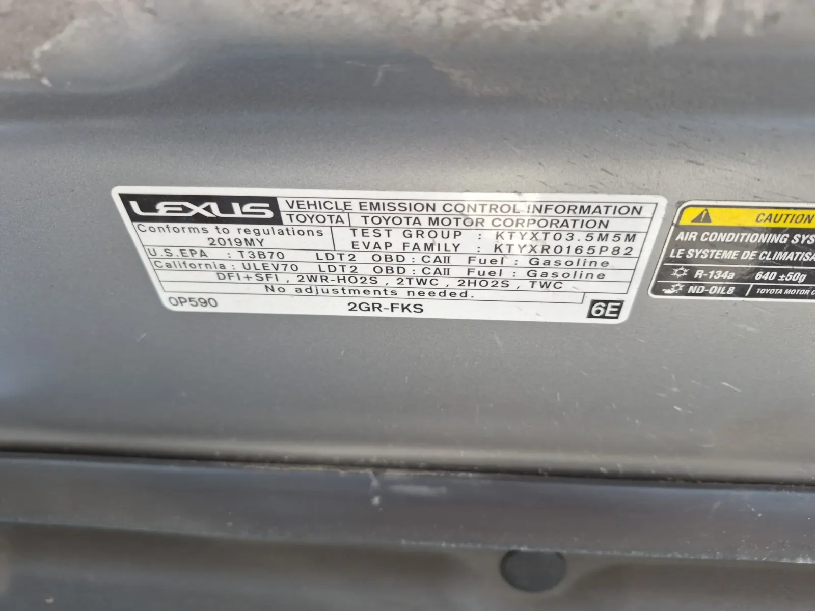 Emission Sticker Photo