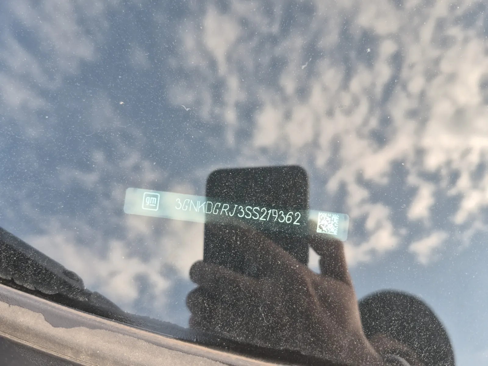 Dash VIN Plate Photo