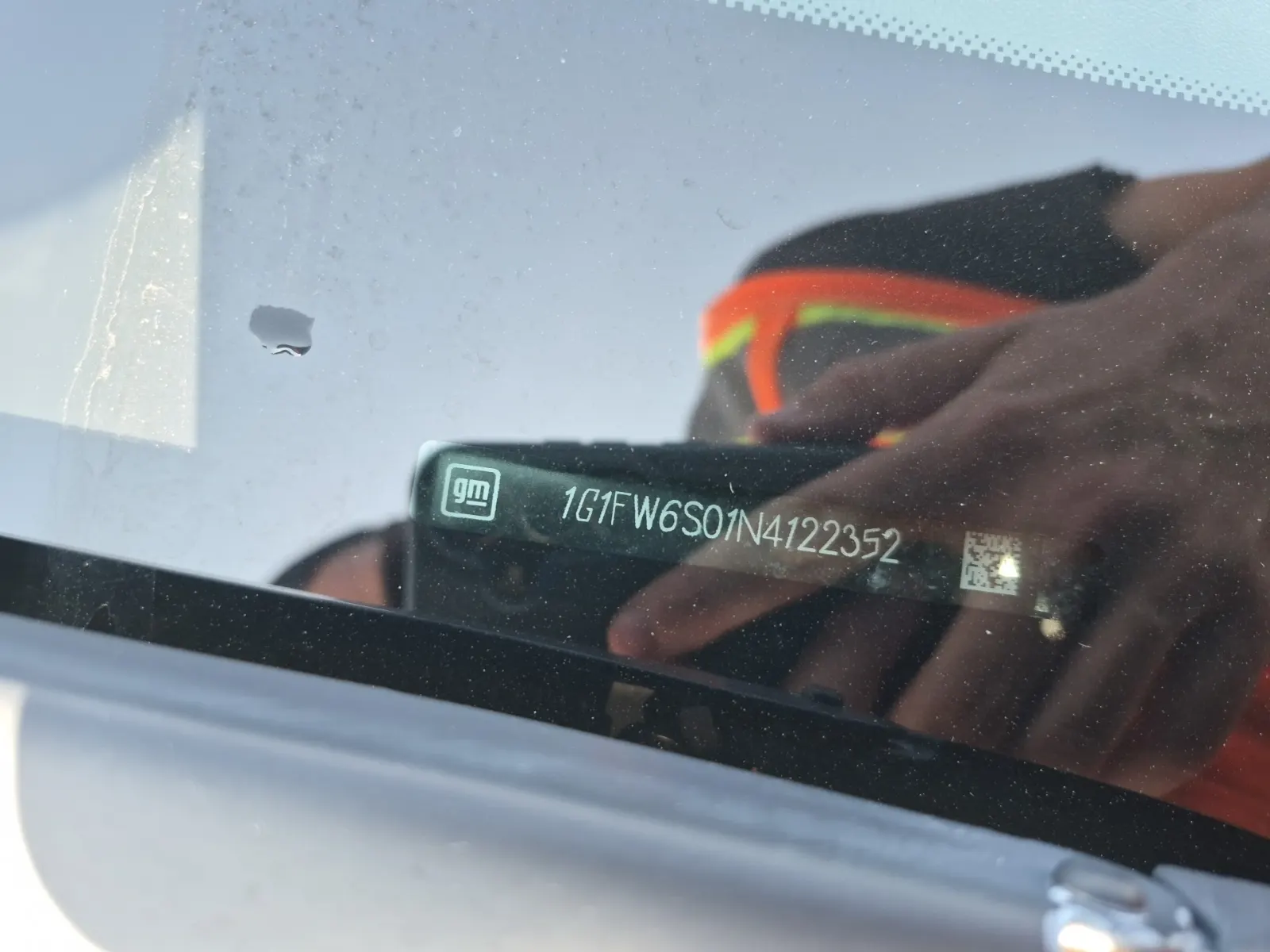 Dash VIN Plate Photo