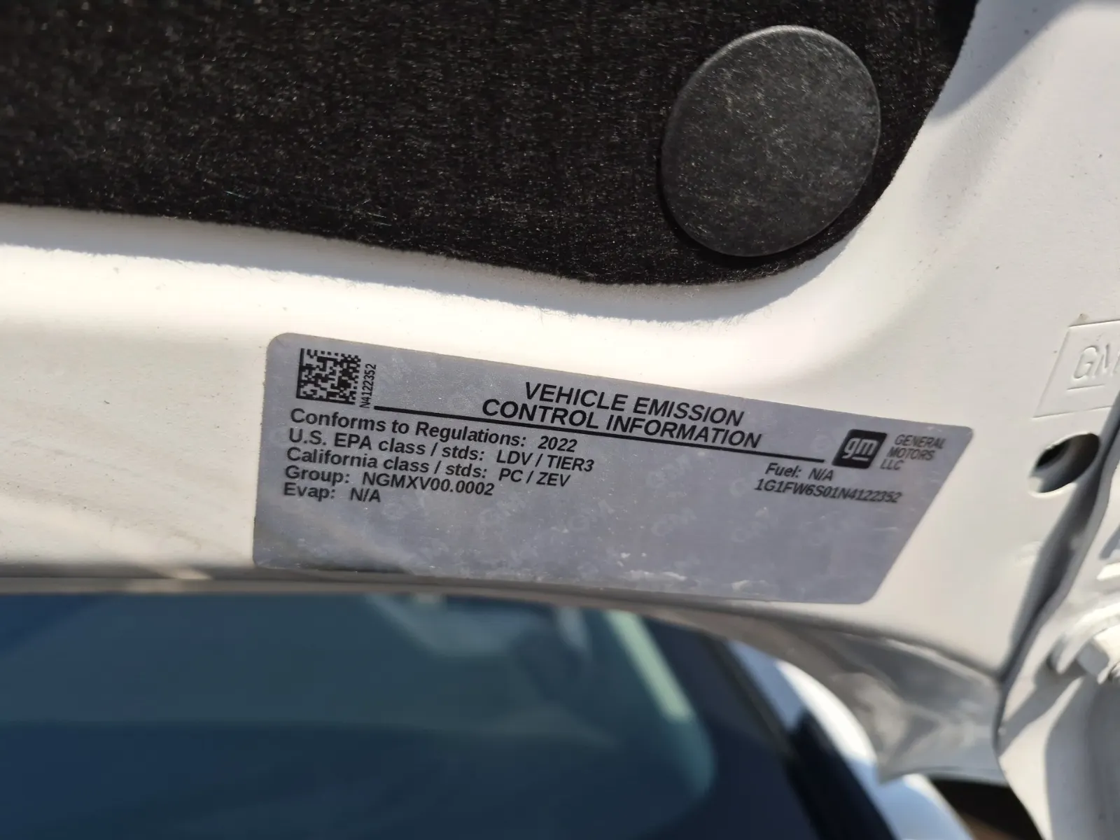 Emission Sticker Photo