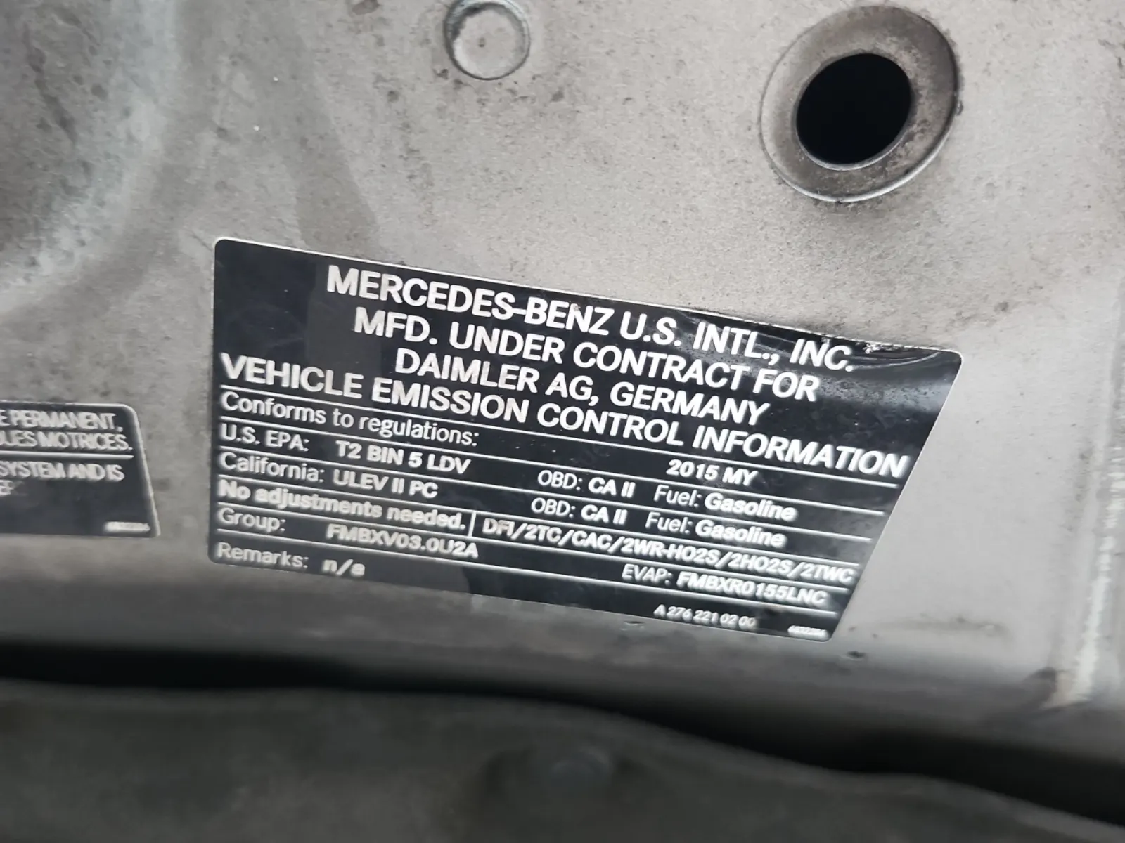 Emission Sticker Photo