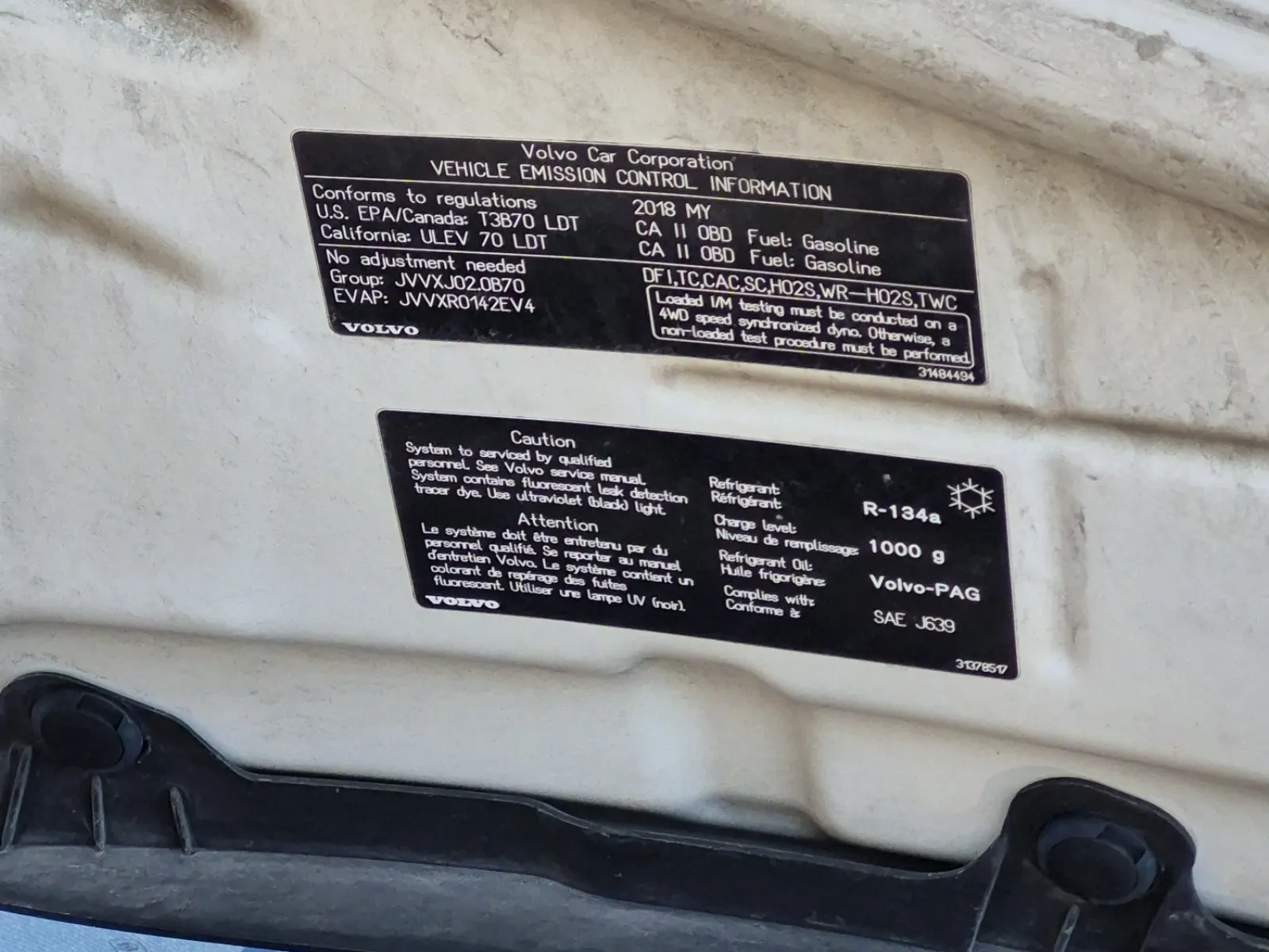Emission Sticker Photo
