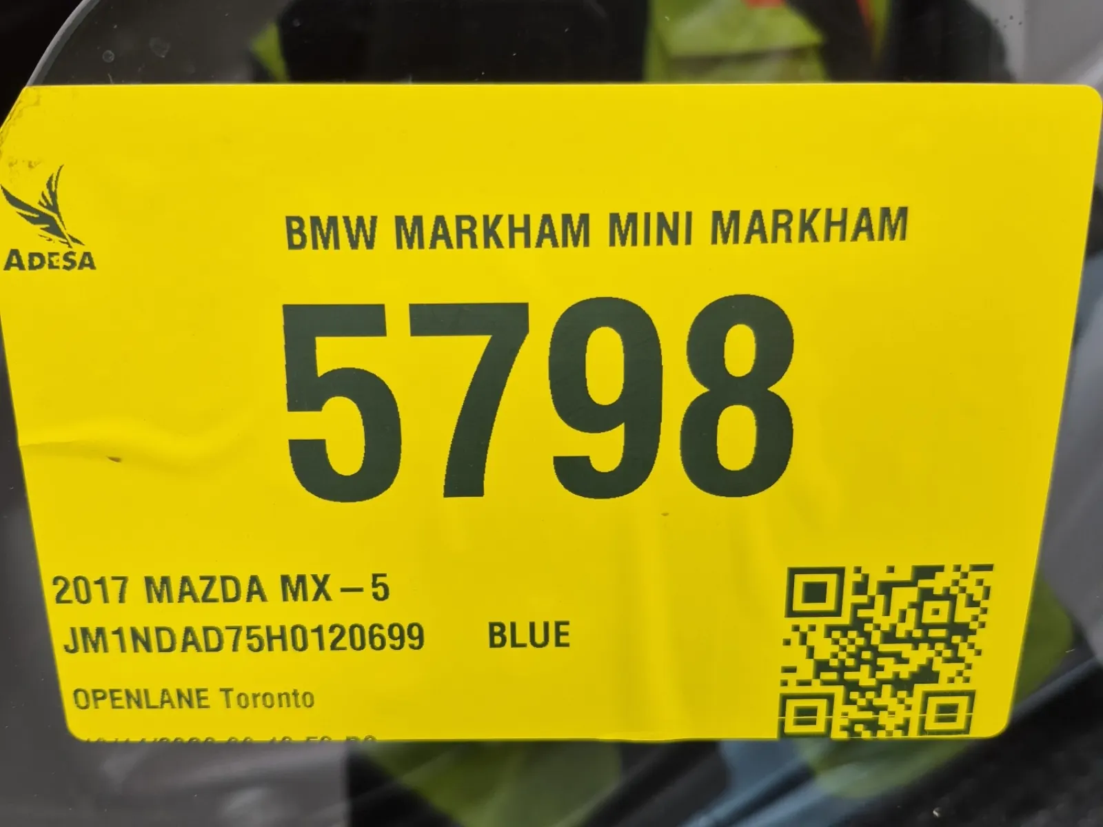 Inventory Label Photo