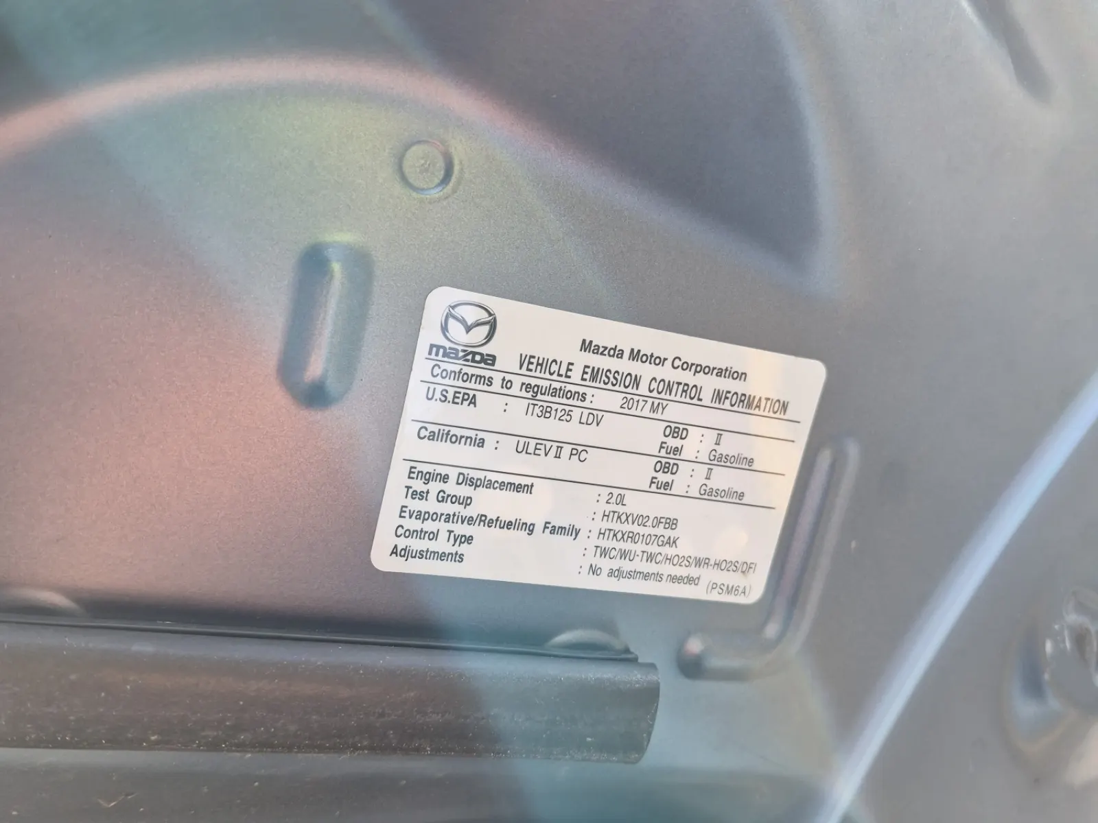 Emission Sticker Photo