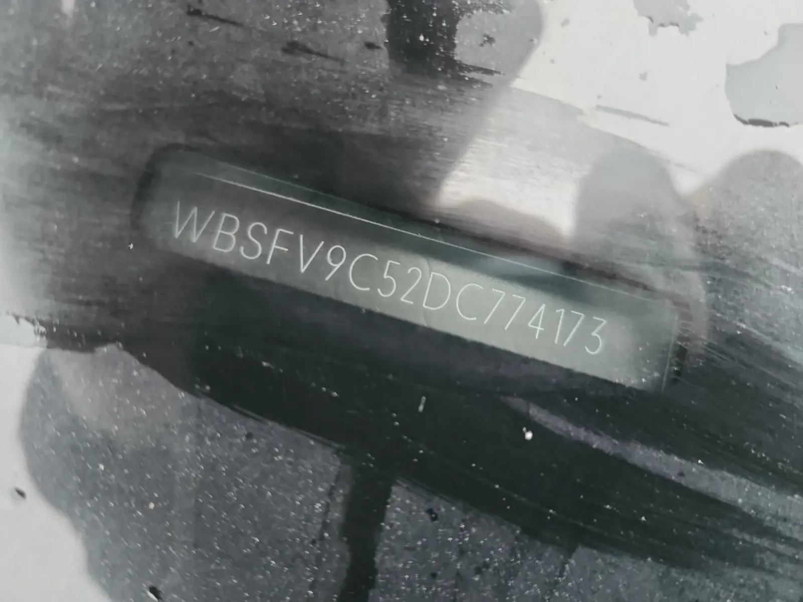 Dash VIN Plate Photo