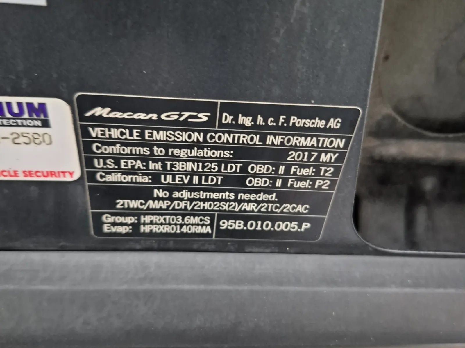Emission Sticker Photo