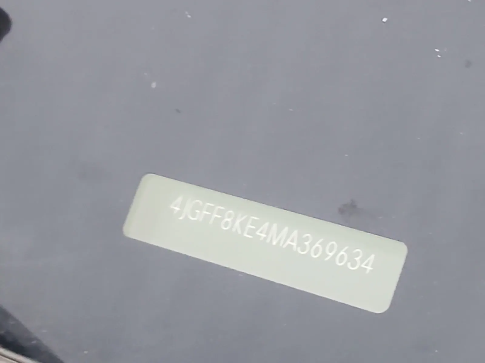 Dash VIN Plate Photo