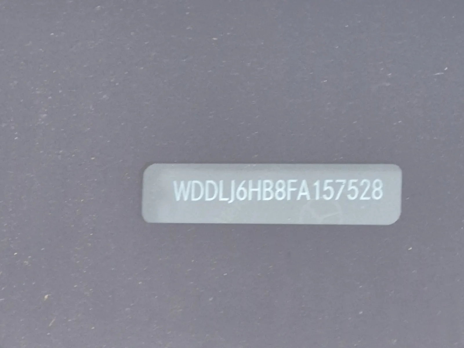 Dash VIN Plate Photo