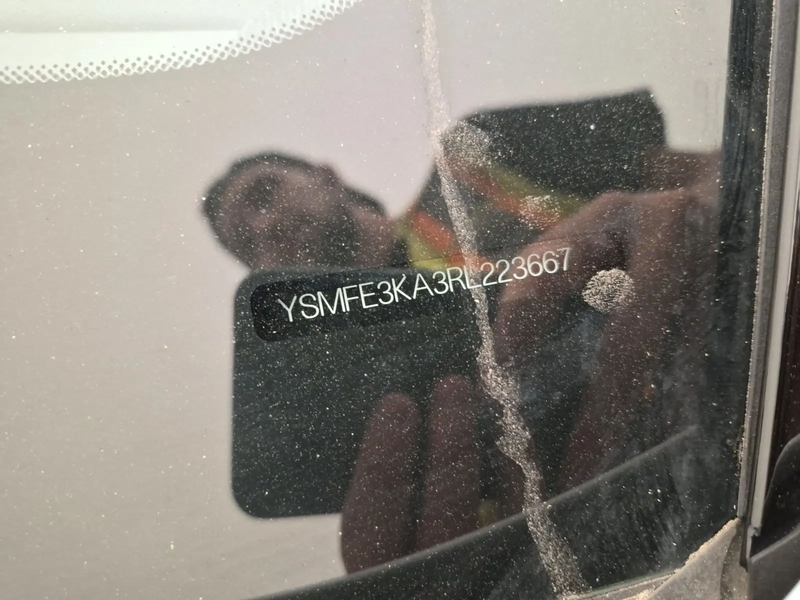 Dash VIN Plate Photo