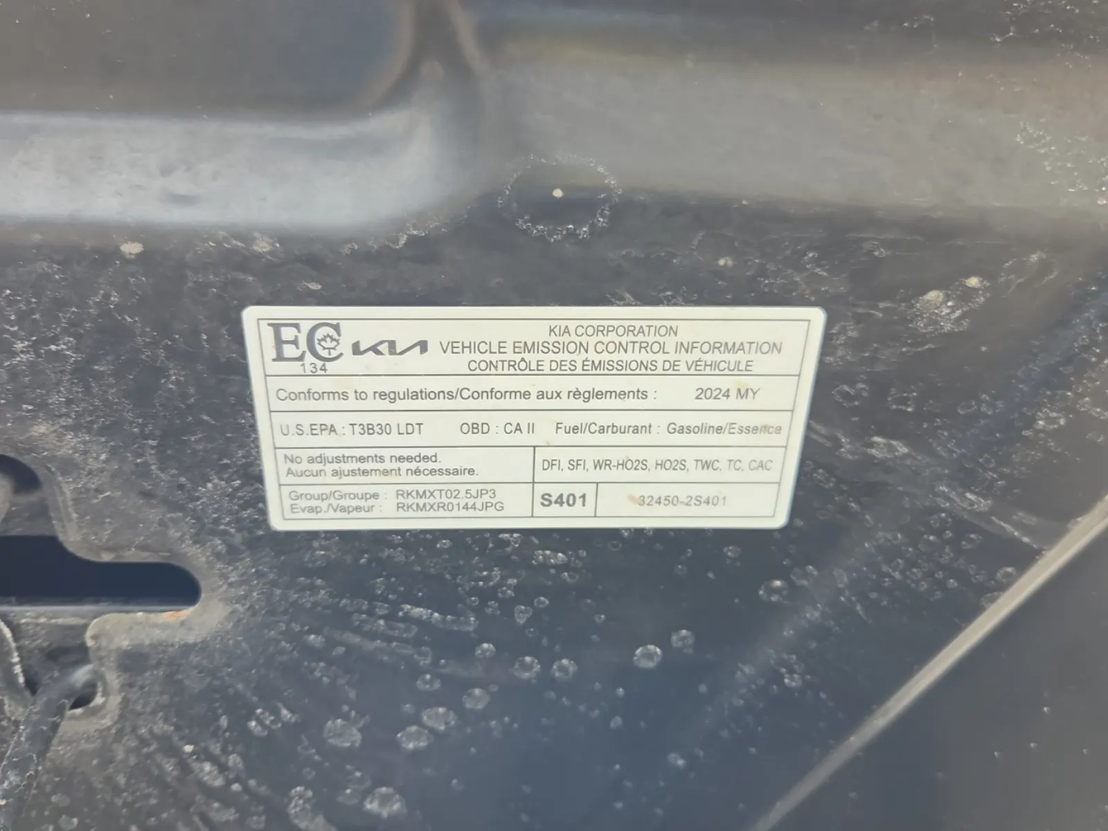 Emission Sticker Photo