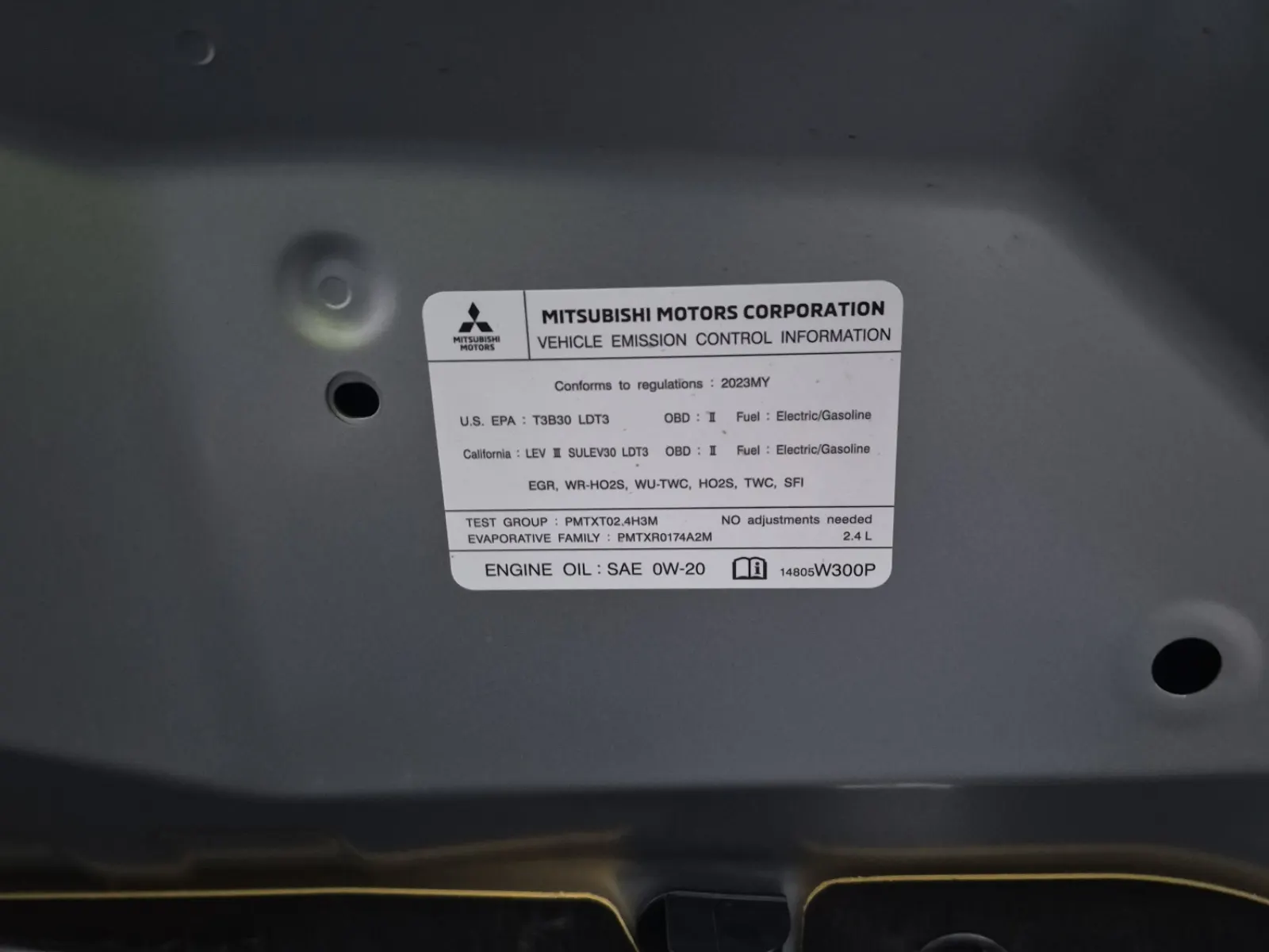 Emission Sticker Photo