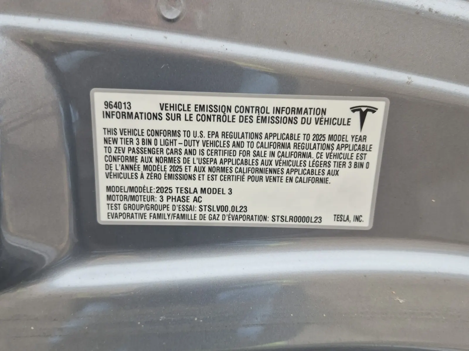 Emission Sticker Photo