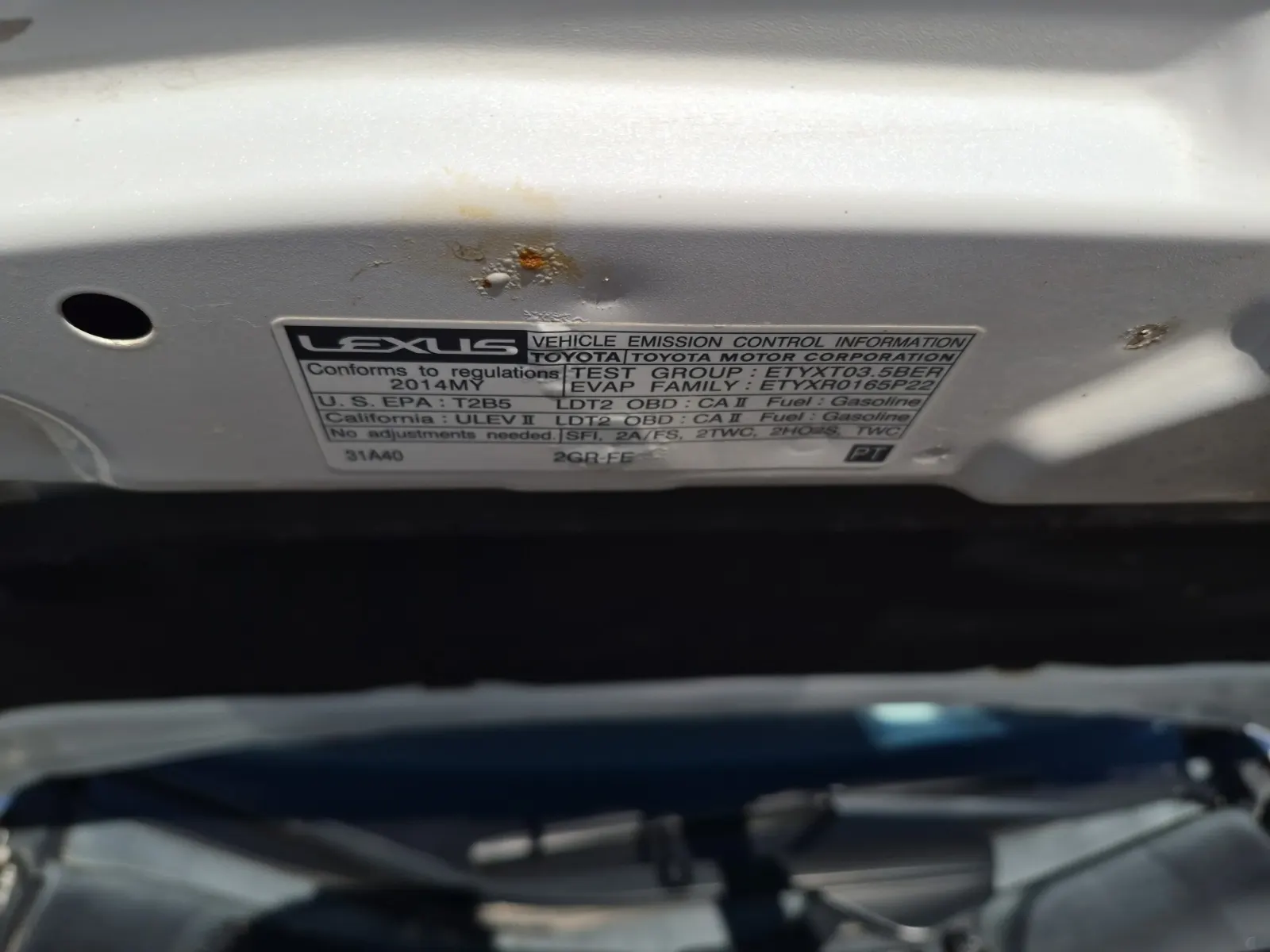 Emission Sticker Photo