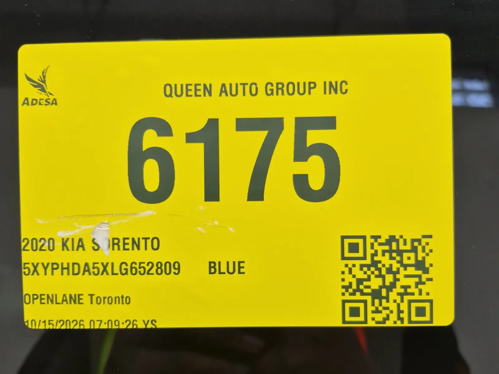 Inventory Label Photo