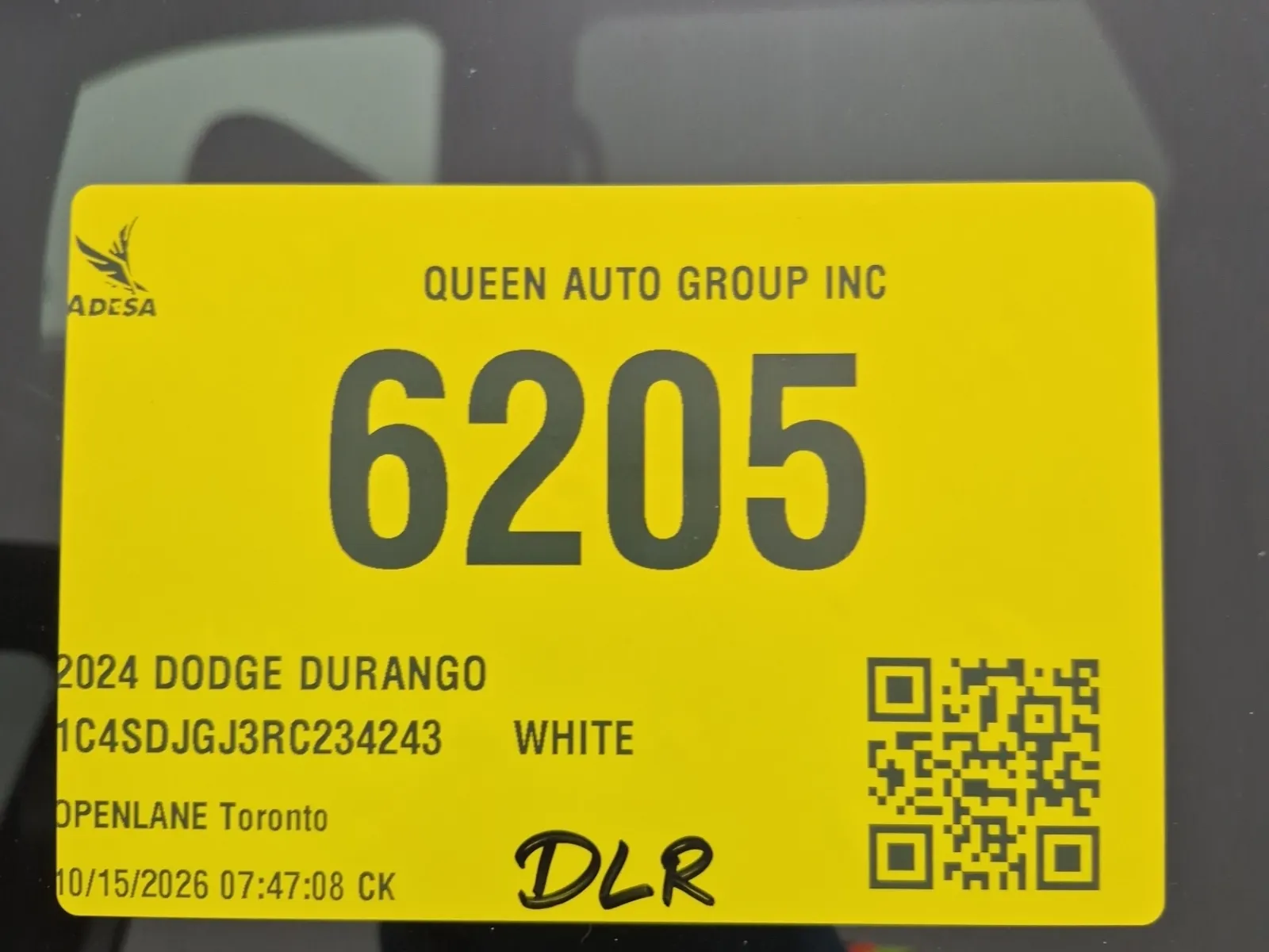 Inventory Label Photo