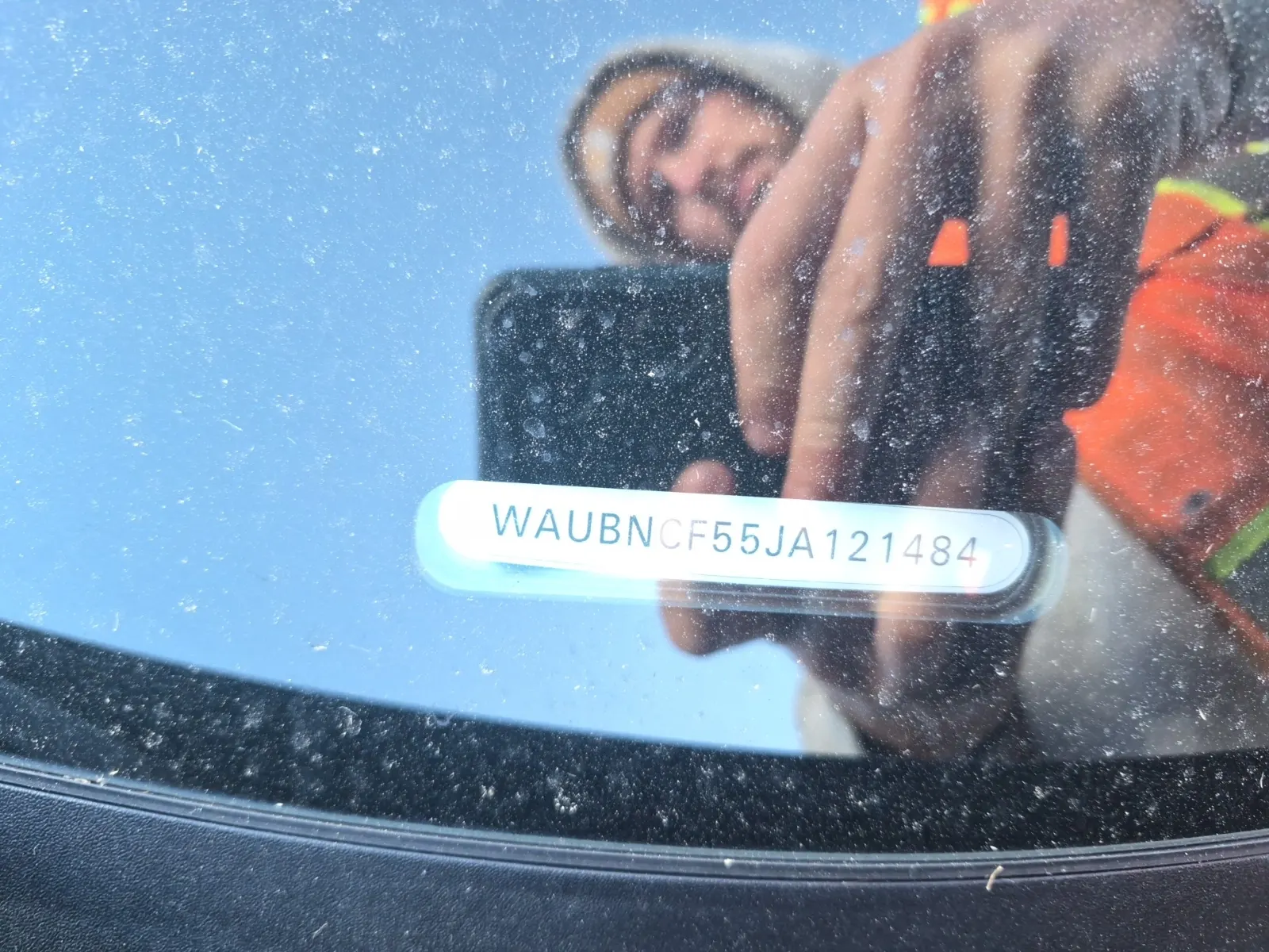 Dash VIN Plate Photo