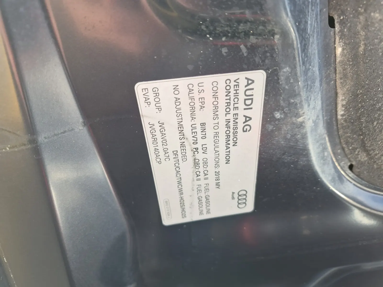 Emission Sticker Photo