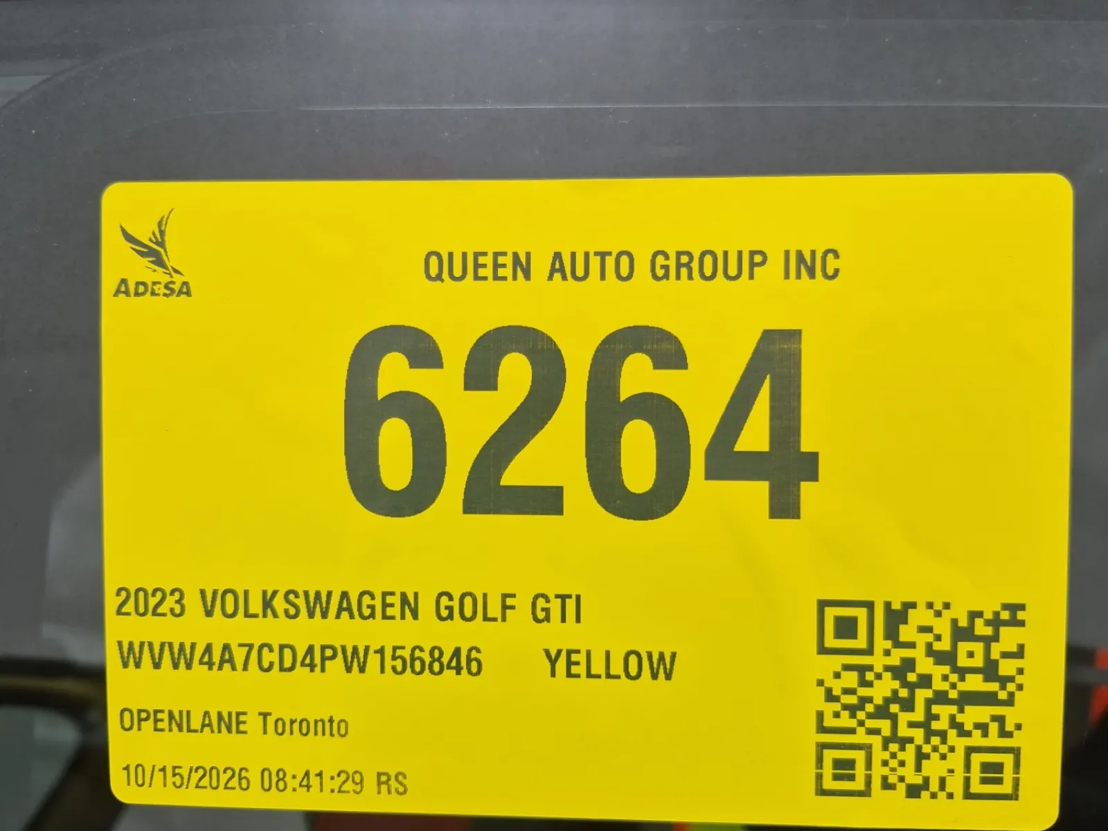 Inventory Label Photo
