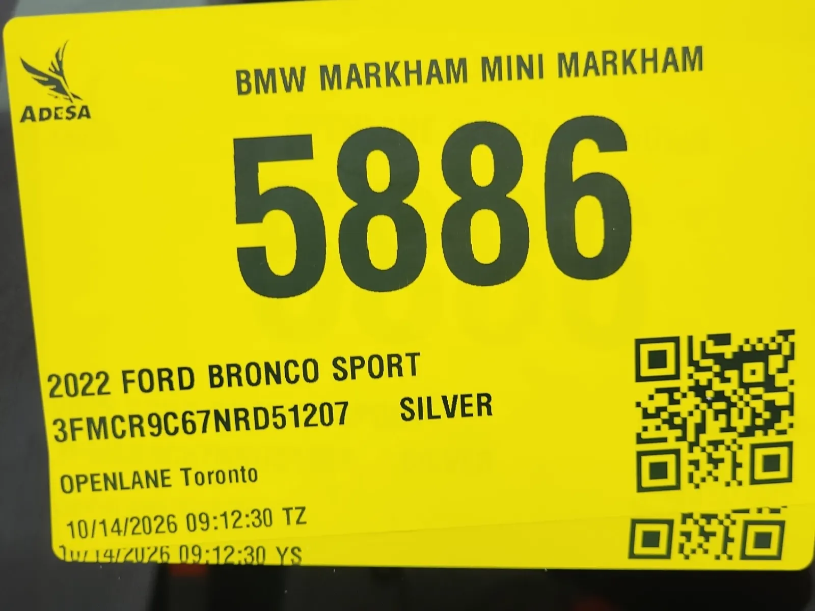 Inventory Label Photo