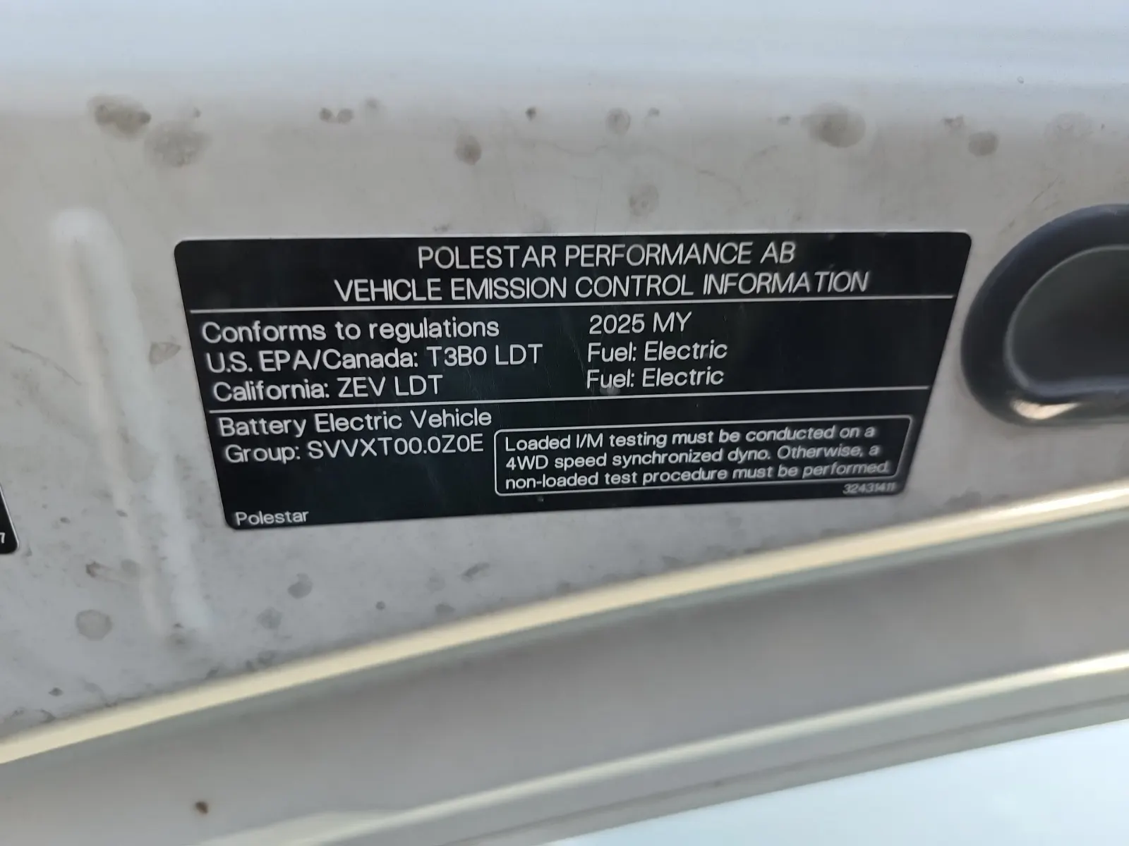 Emission Sticker Photo