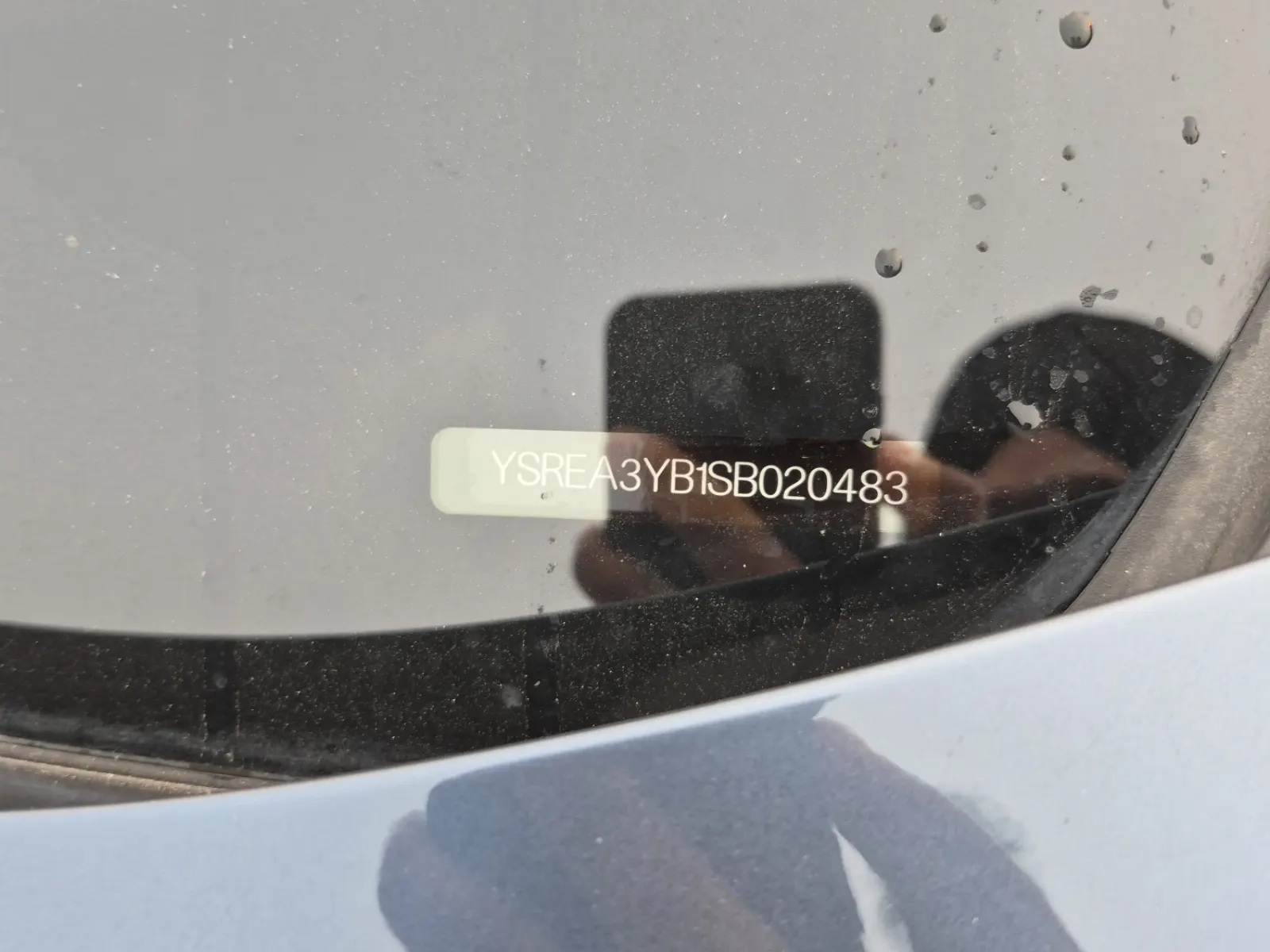 Dash VIN Plate Photo