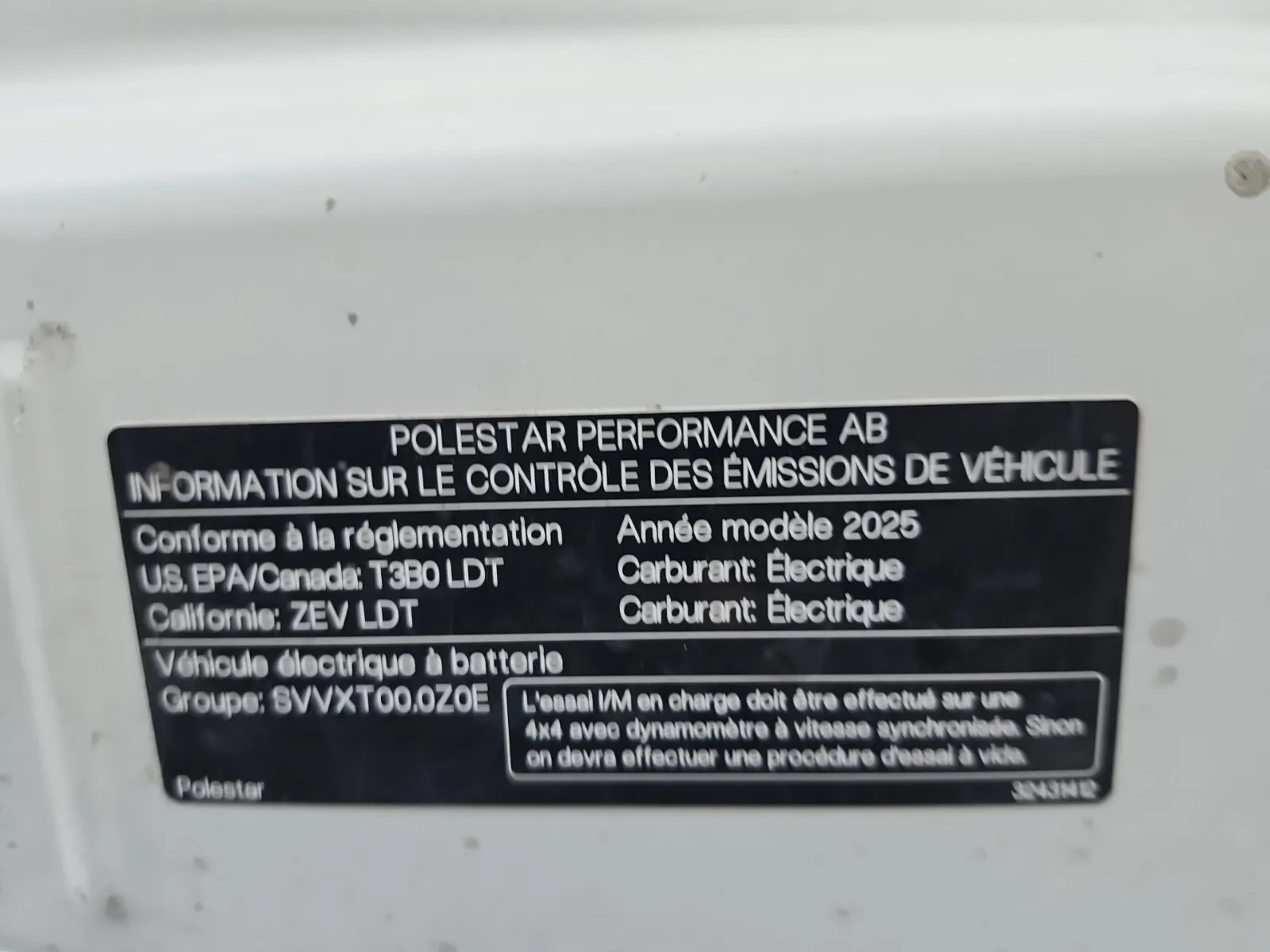 Emission Sticker Photo