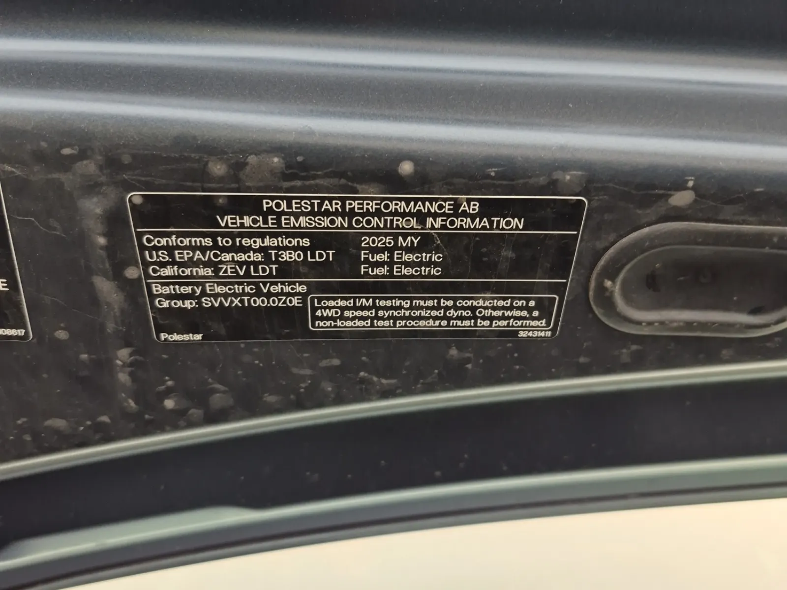 Emission Sticker Photo