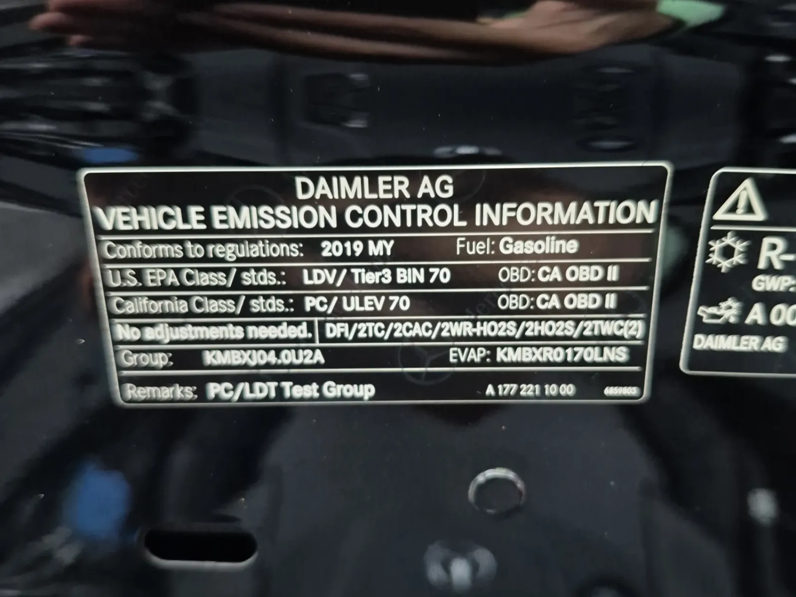 Emission Sticker Photo