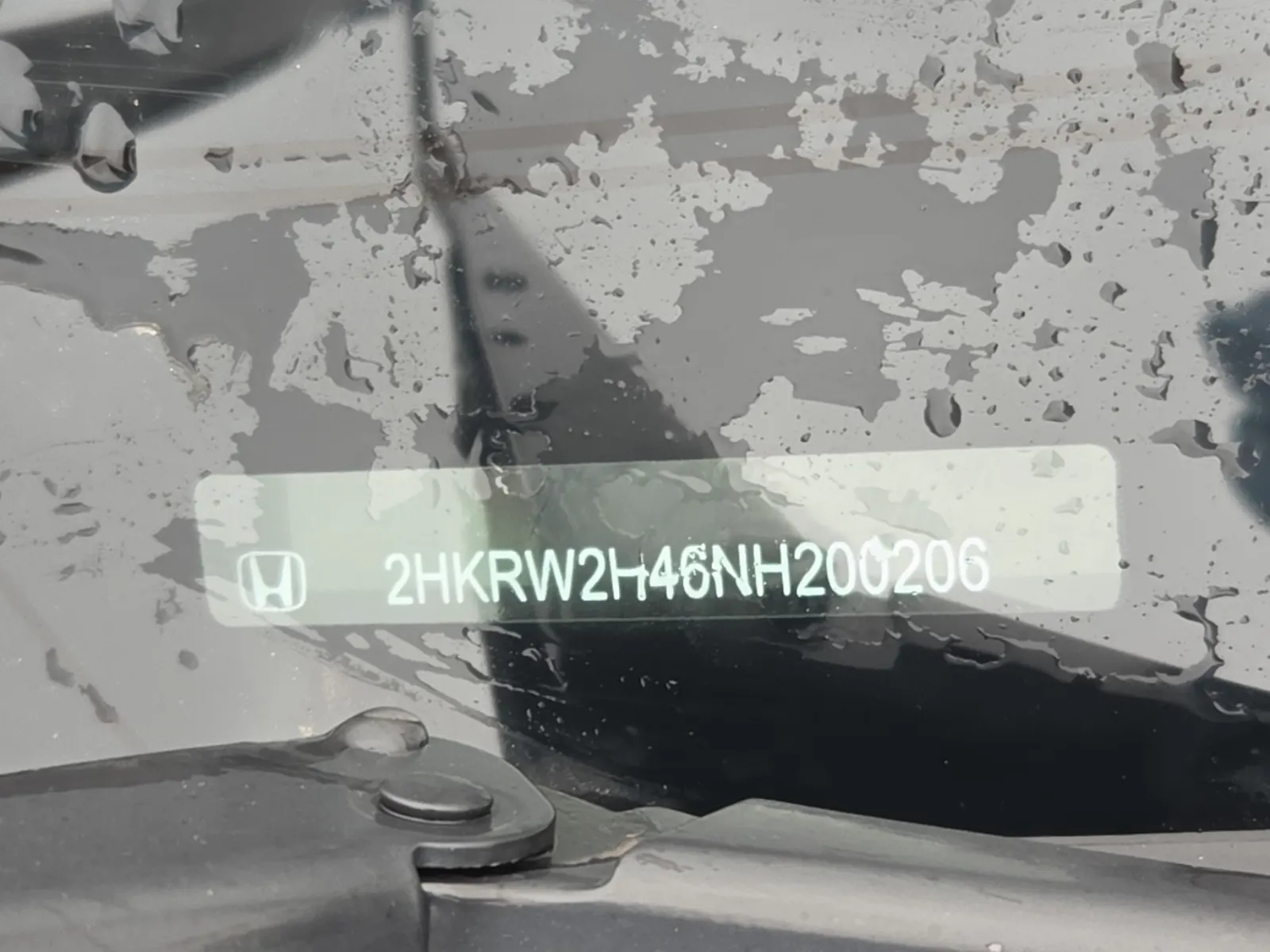Dash VIN Plate Photo
