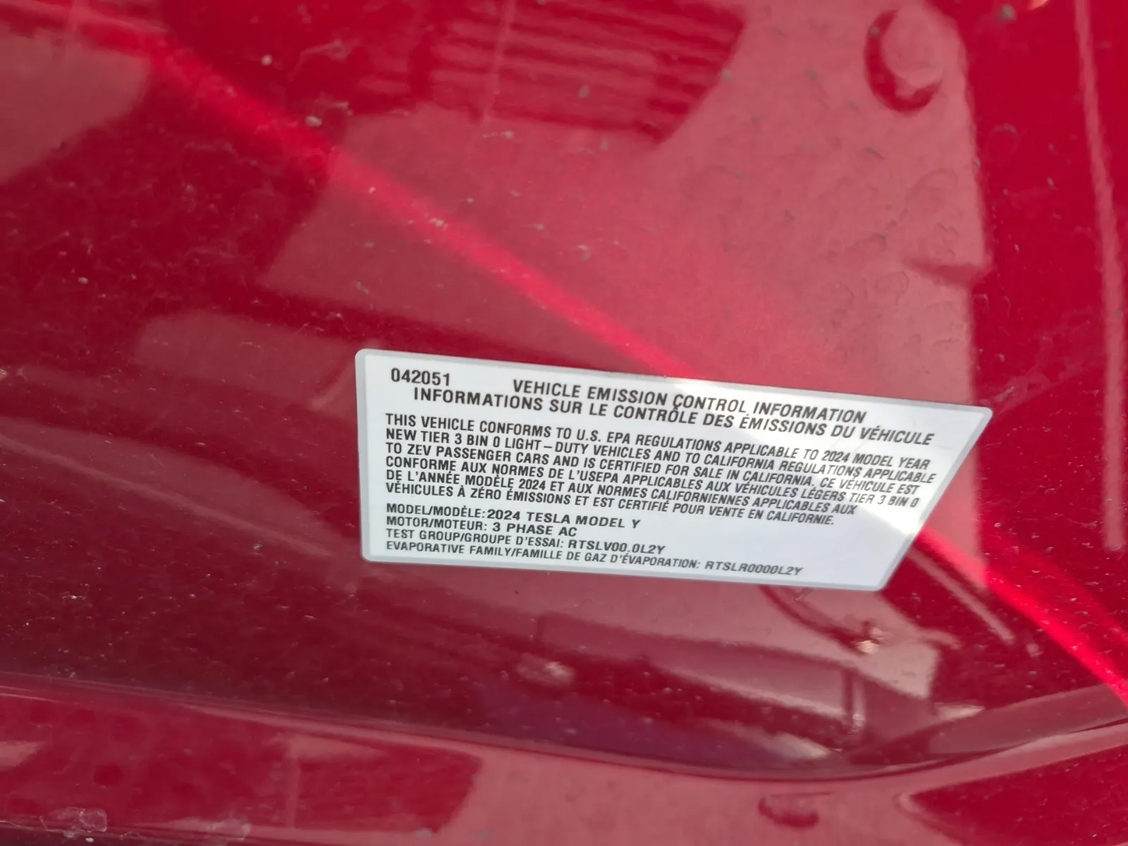 Emission Sticker Photo