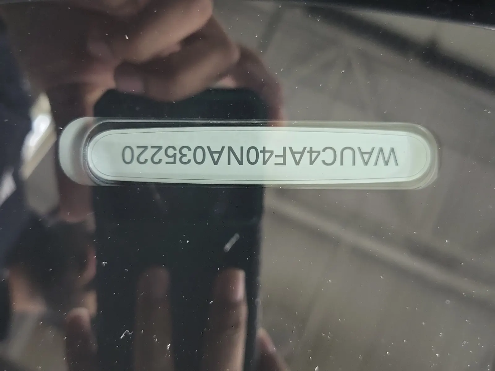 VIN Sticker Photo