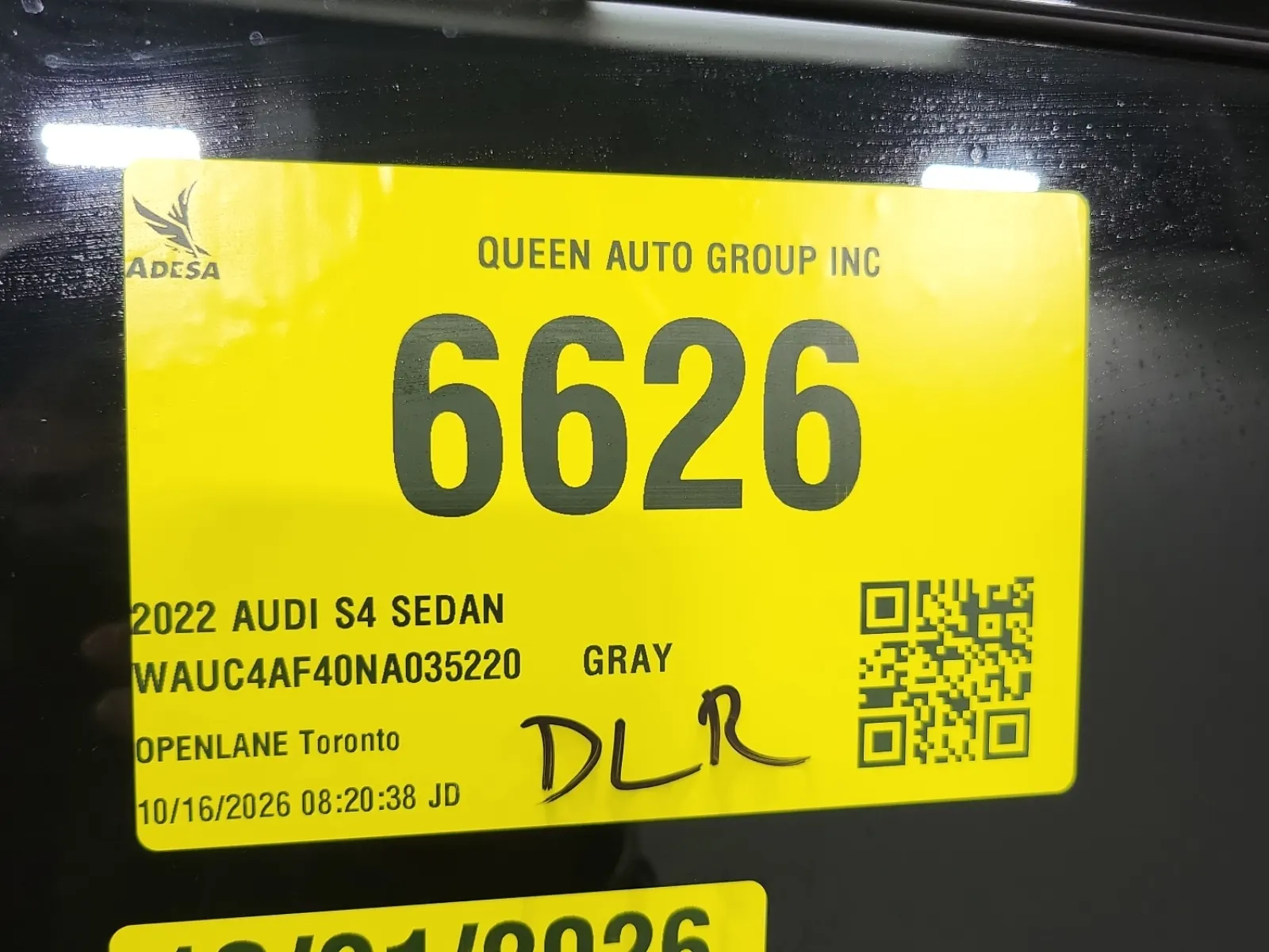 Inventory Label Photo